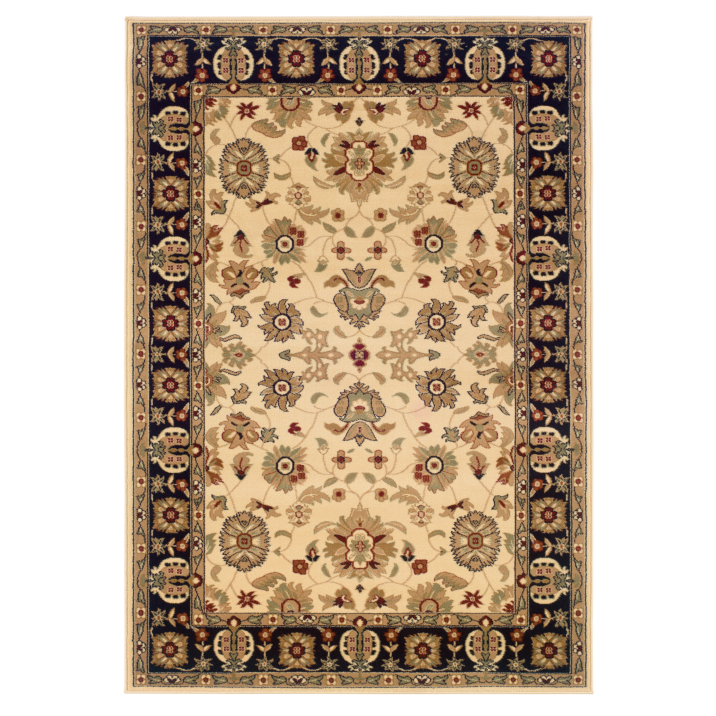 Adana Persian Cream/Black Area Rug Wayfair
