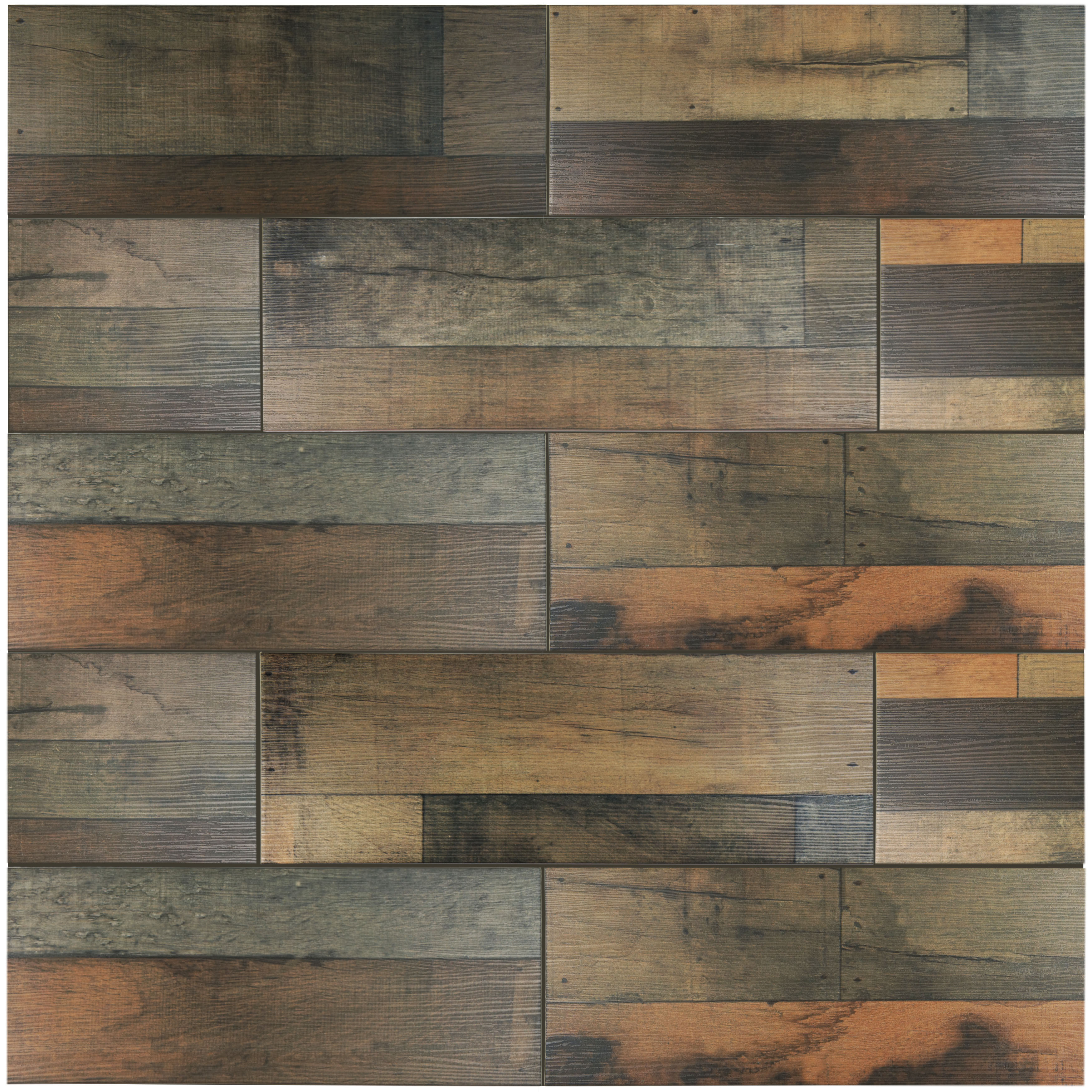 Lena 7 88 x 23 63 Ceramic  Wood Tile  in Mix Wayfair