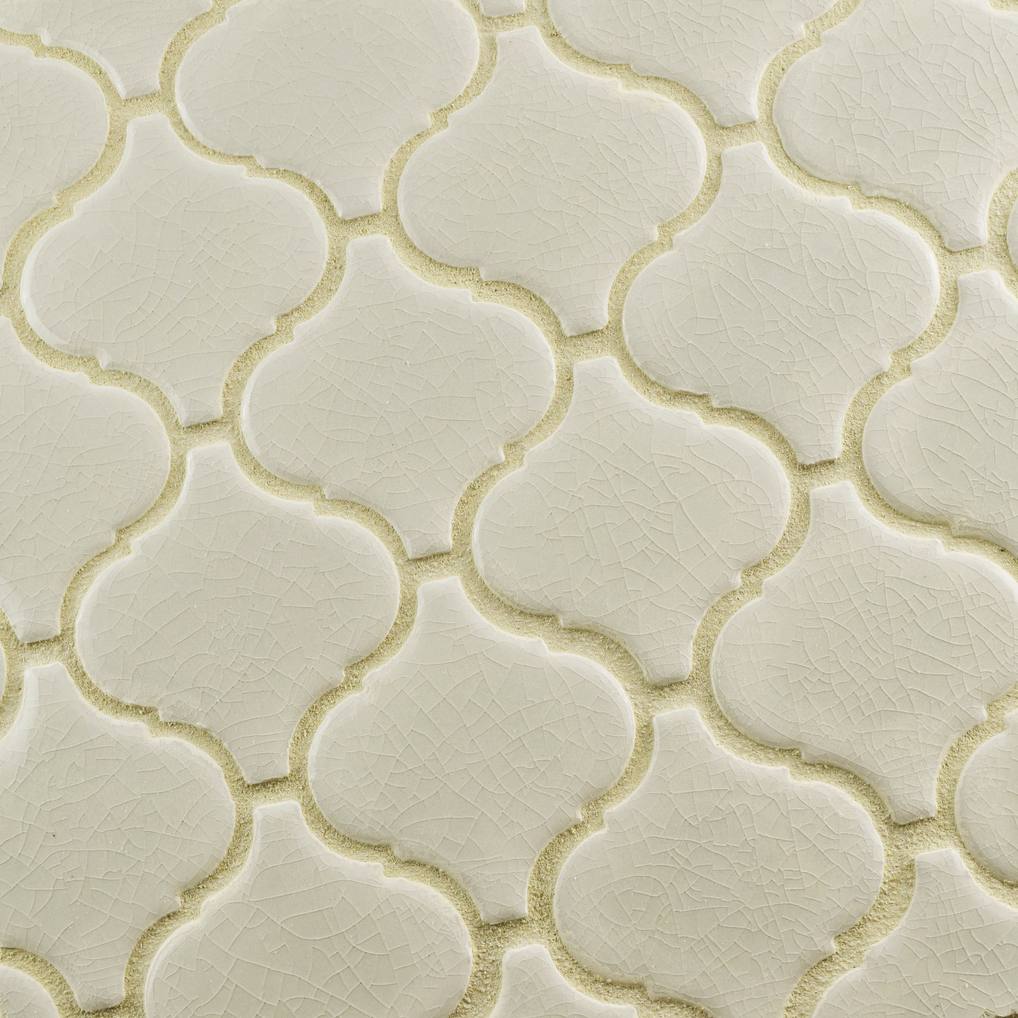 EliteTile Retro Lantern 2.87" x 3.06" Ceramic Mosaic Tile in Crackle