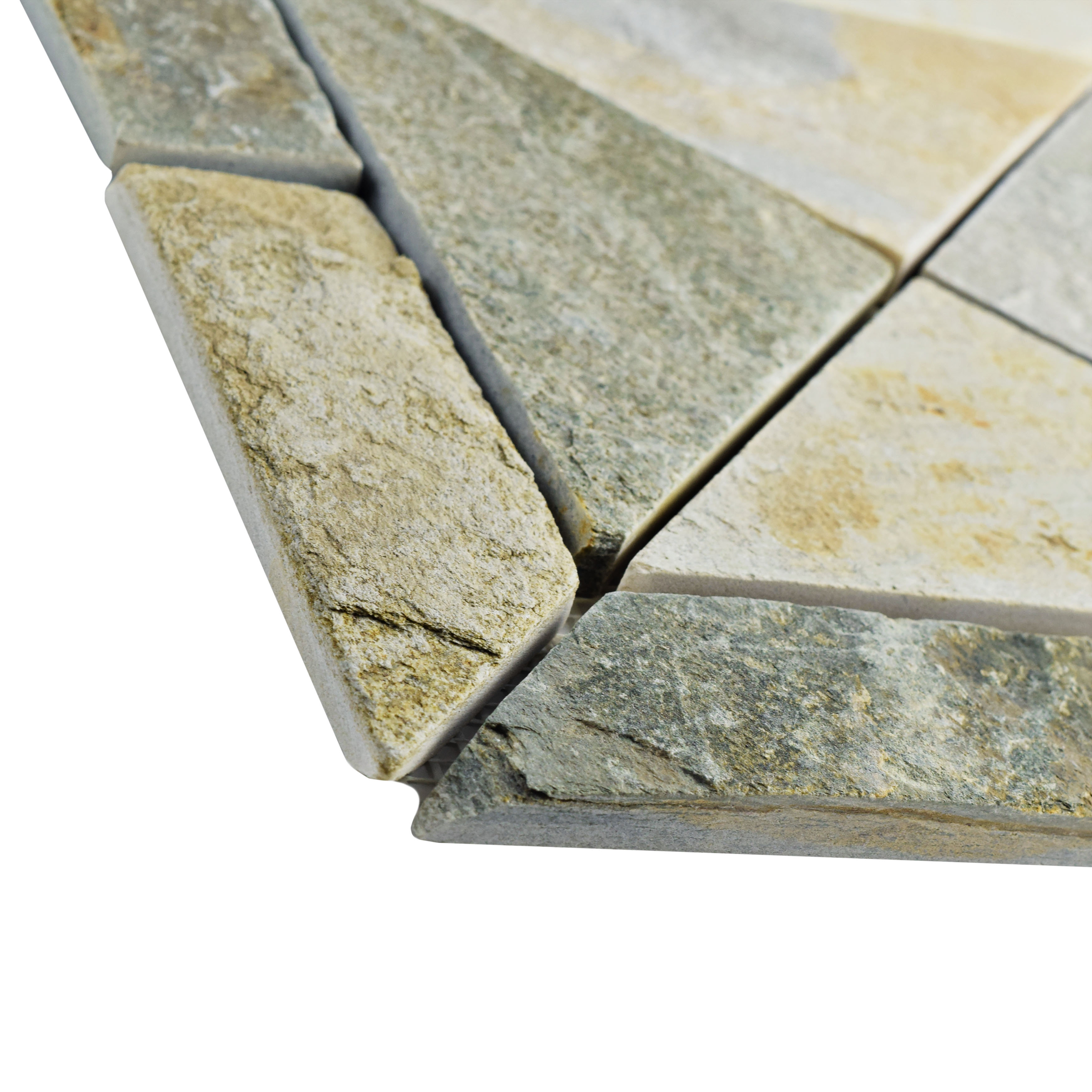 Peak Vintage 12" x 12" Natural Stone Mosaic Tile in Arizona Quartzite