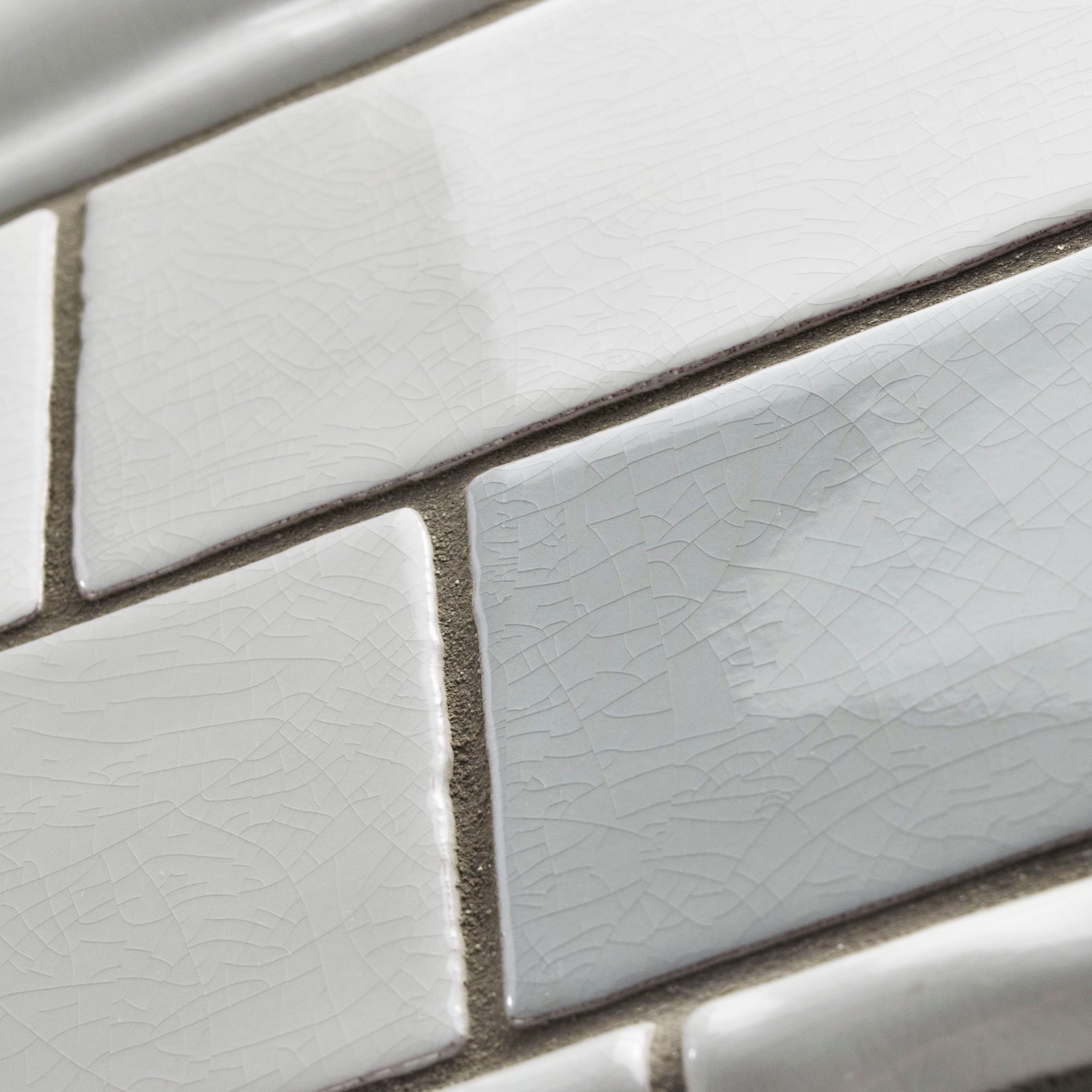 Anchorage 3" x 12" Ceramic Tile in Craquele Mix Gray Wayfair