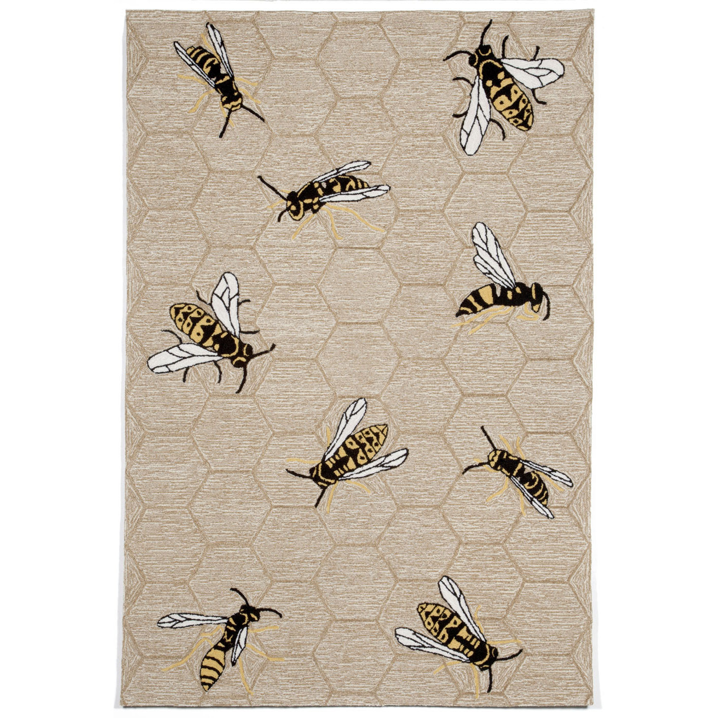 Liora Manne Napa Honey Bee Neutral Indoor/Outdoor Area Rug & Reviews