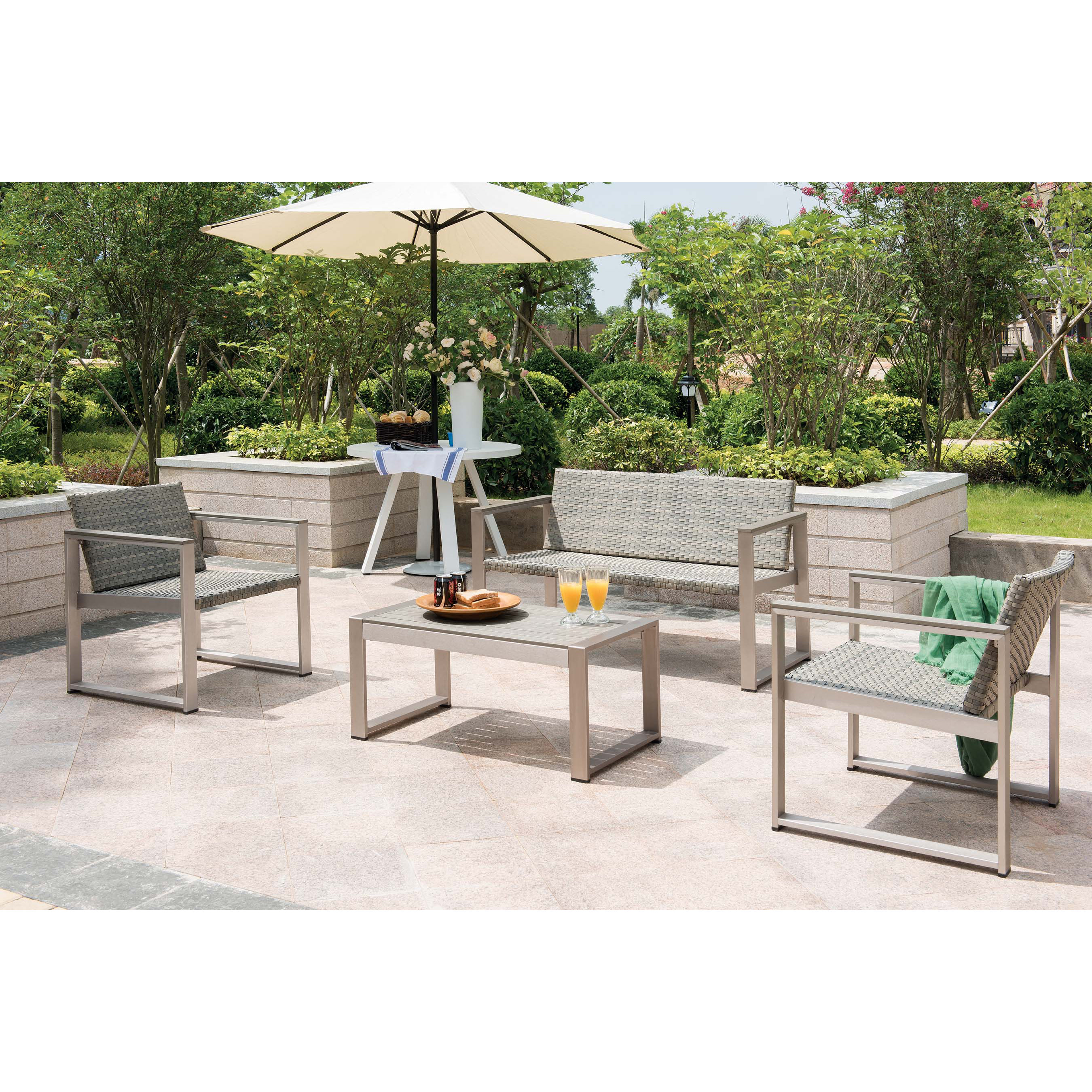 4Piece Liesel Patio Seating Group Joss & Main