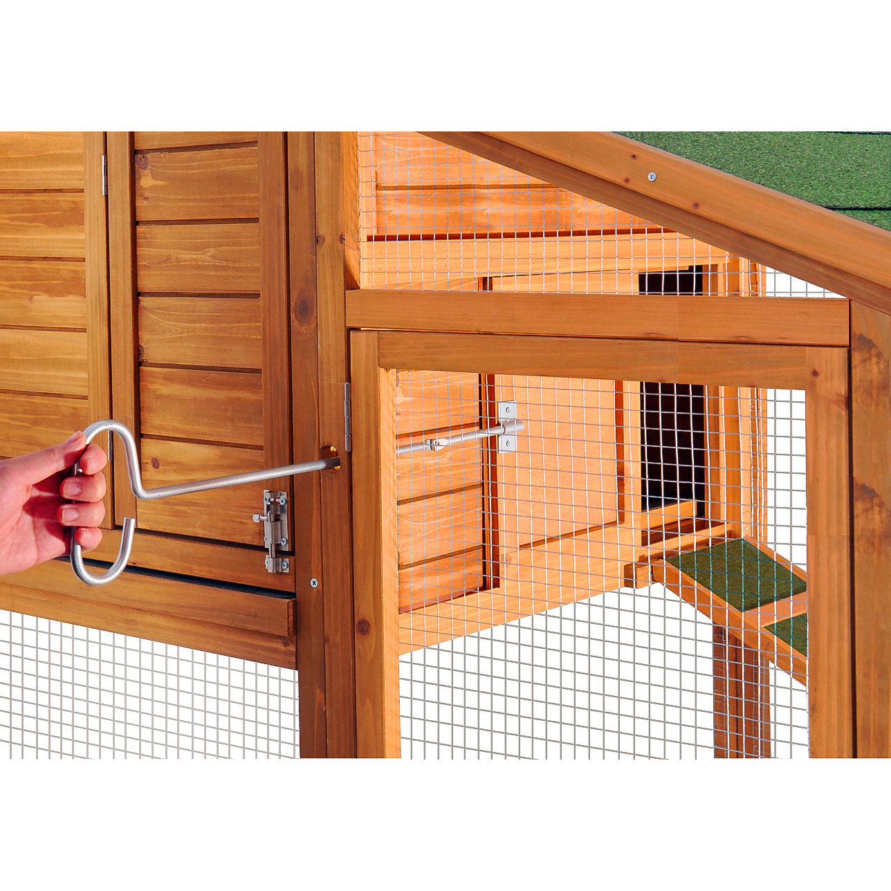 Wooden Chicken Coop with Fence and Ramp Wayfair.ca