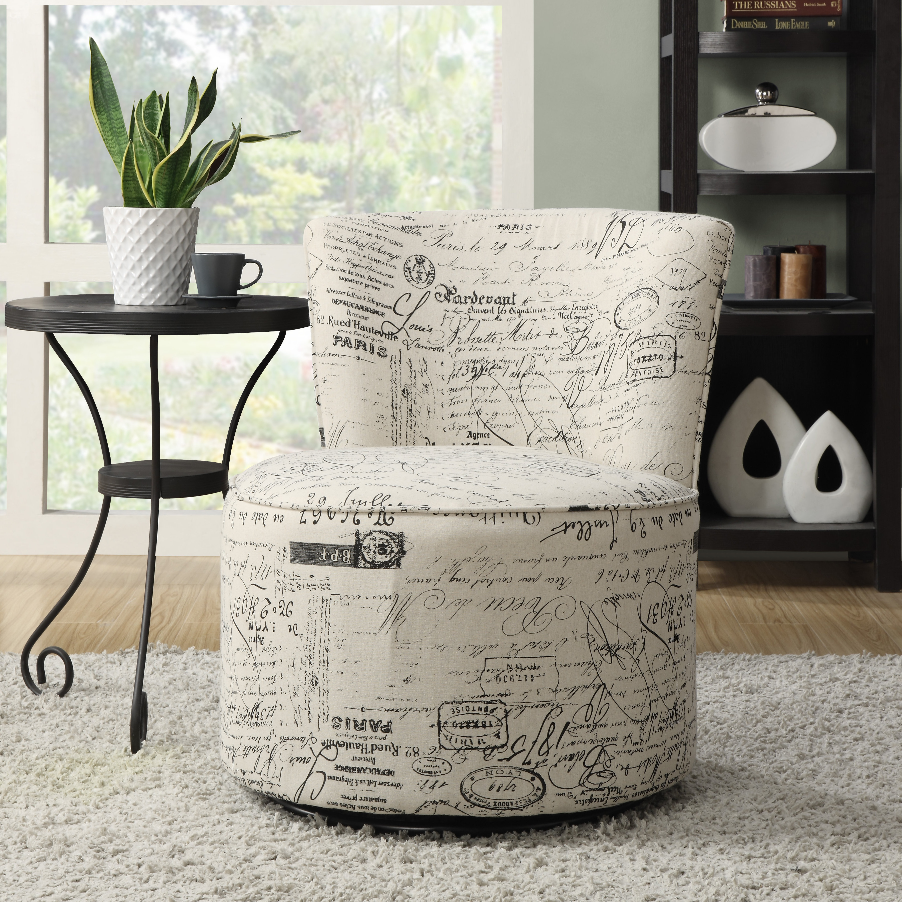 Vintage French Fabric Barrel Chair Wayfair