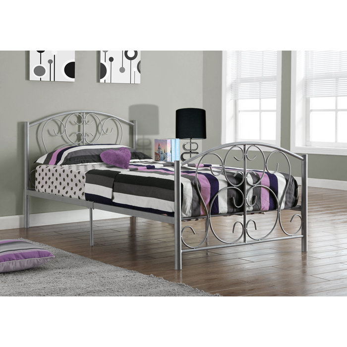 Monarch Specialties Inc. Twin Wrought Iron Bed & Reviews Wayfair