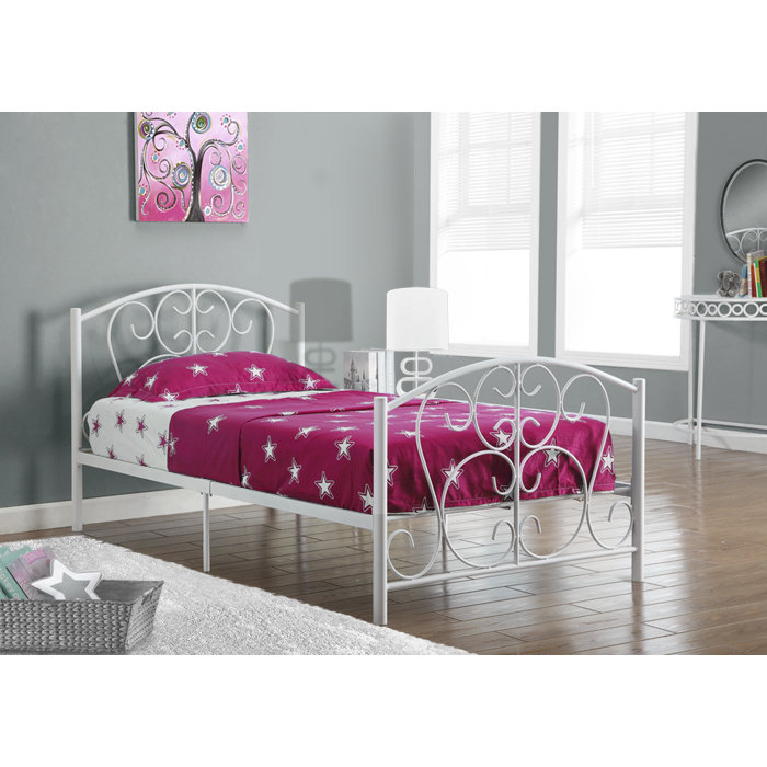 Monarch Specialties Inc. Twin Wrought Iron Bed & Reviews Wayfair