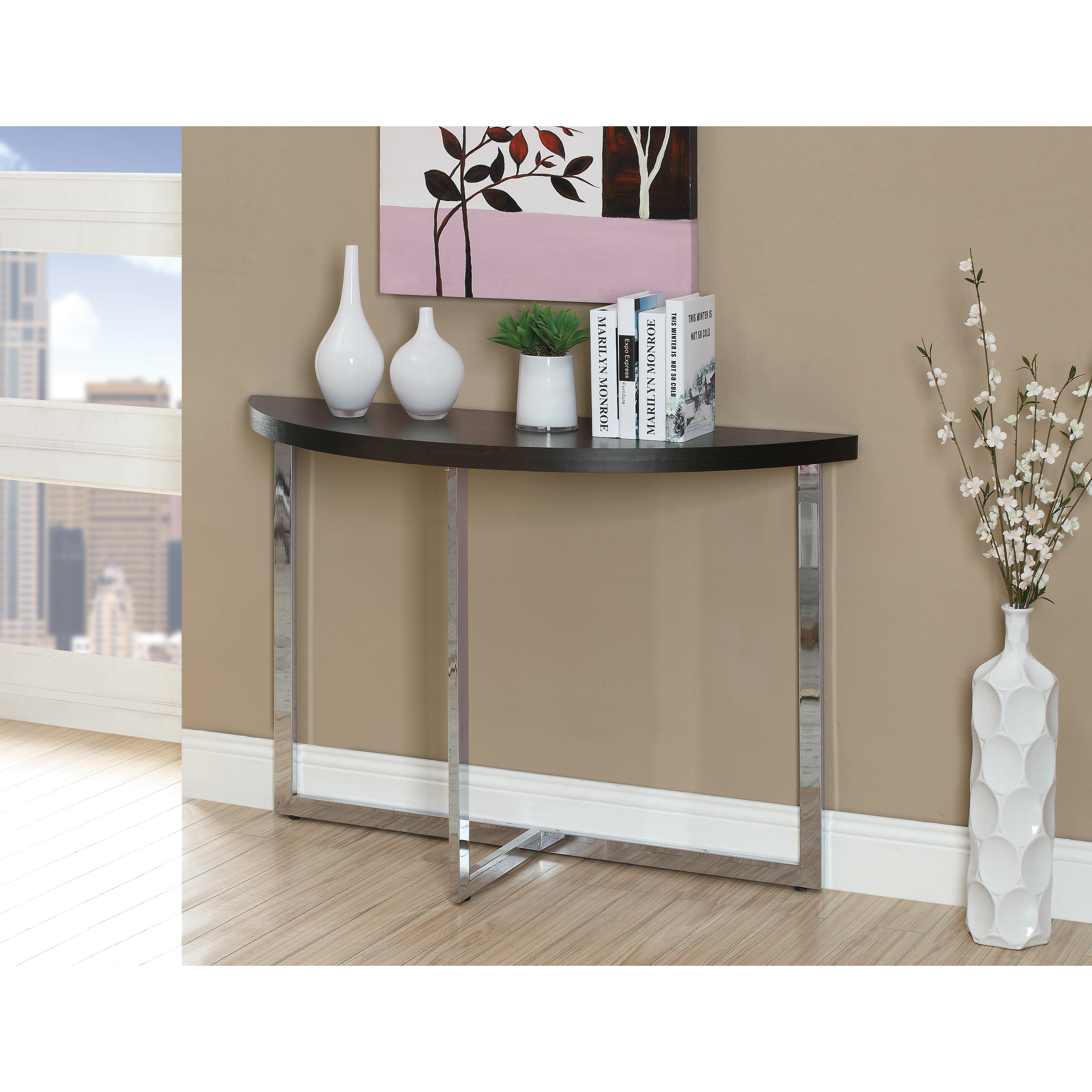 Monarch Specialties Inc. Half Moon Console Table & Reviews Wayfair