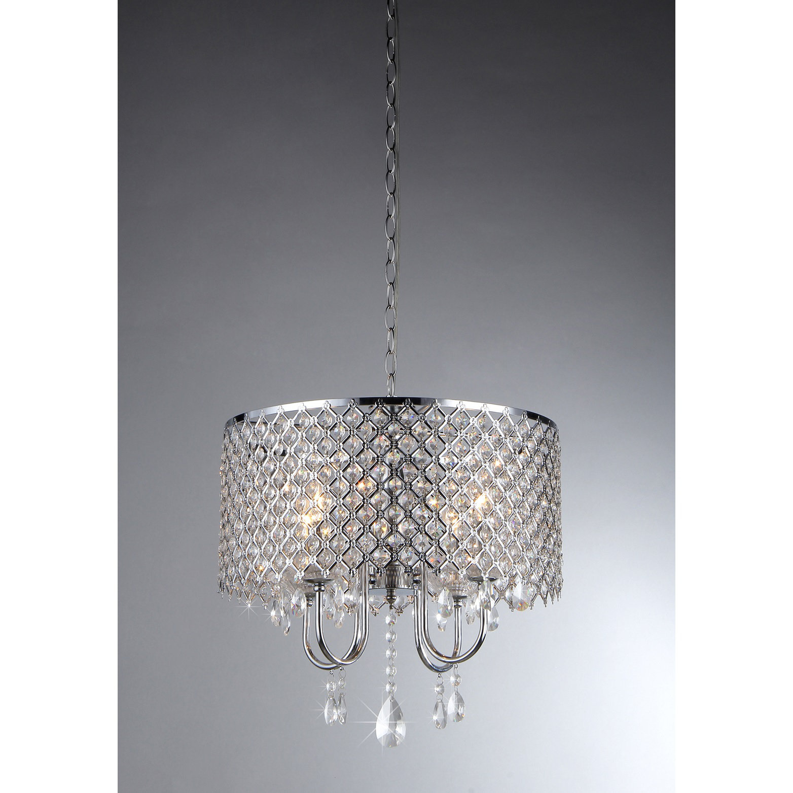Warehouse of Tiffany 4 Light Crystal Chandelier & Reviews Wayfair