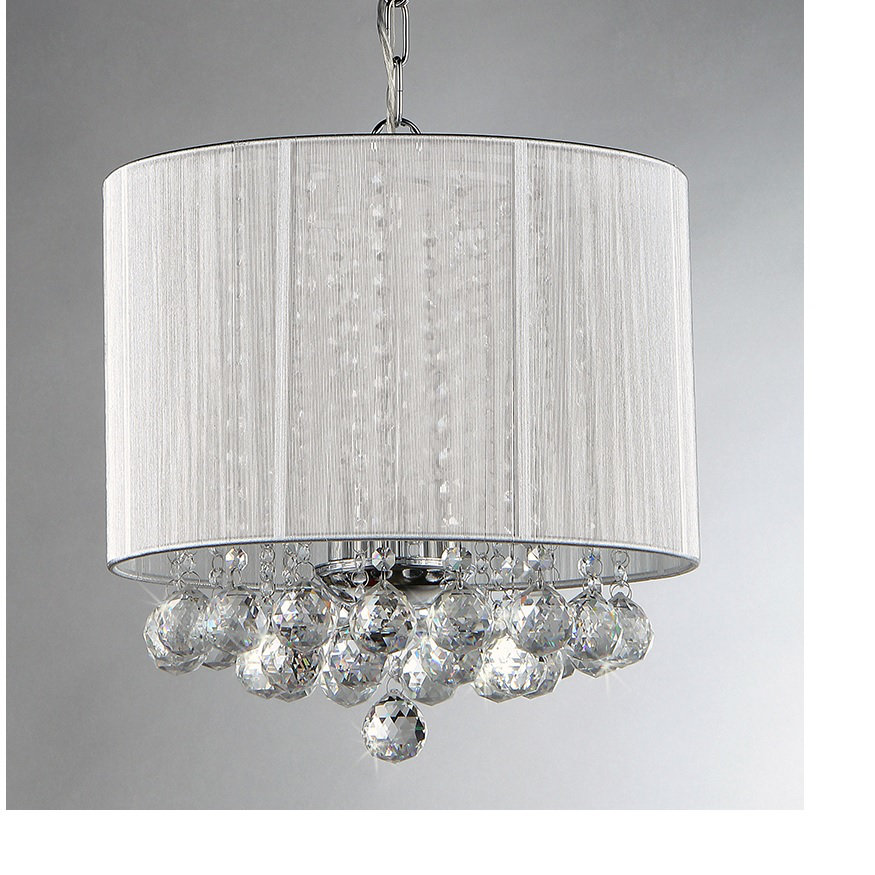 Warehouse of Tiffany Platter 3 Light Crystal Drum ...