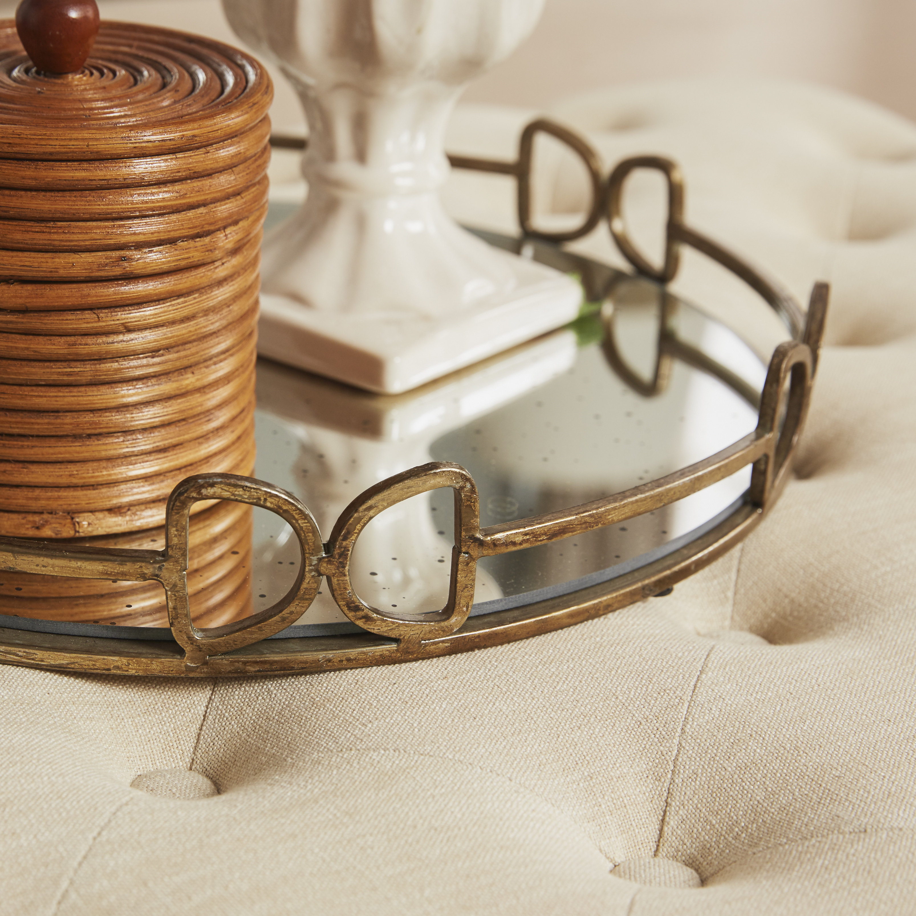 Round Glass Serving Tray Wayfair