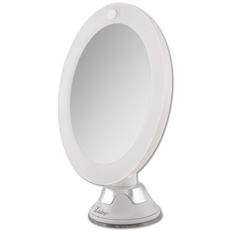 LED Lighted Z'Swivel Power Suction Cup Mirror Wayfair