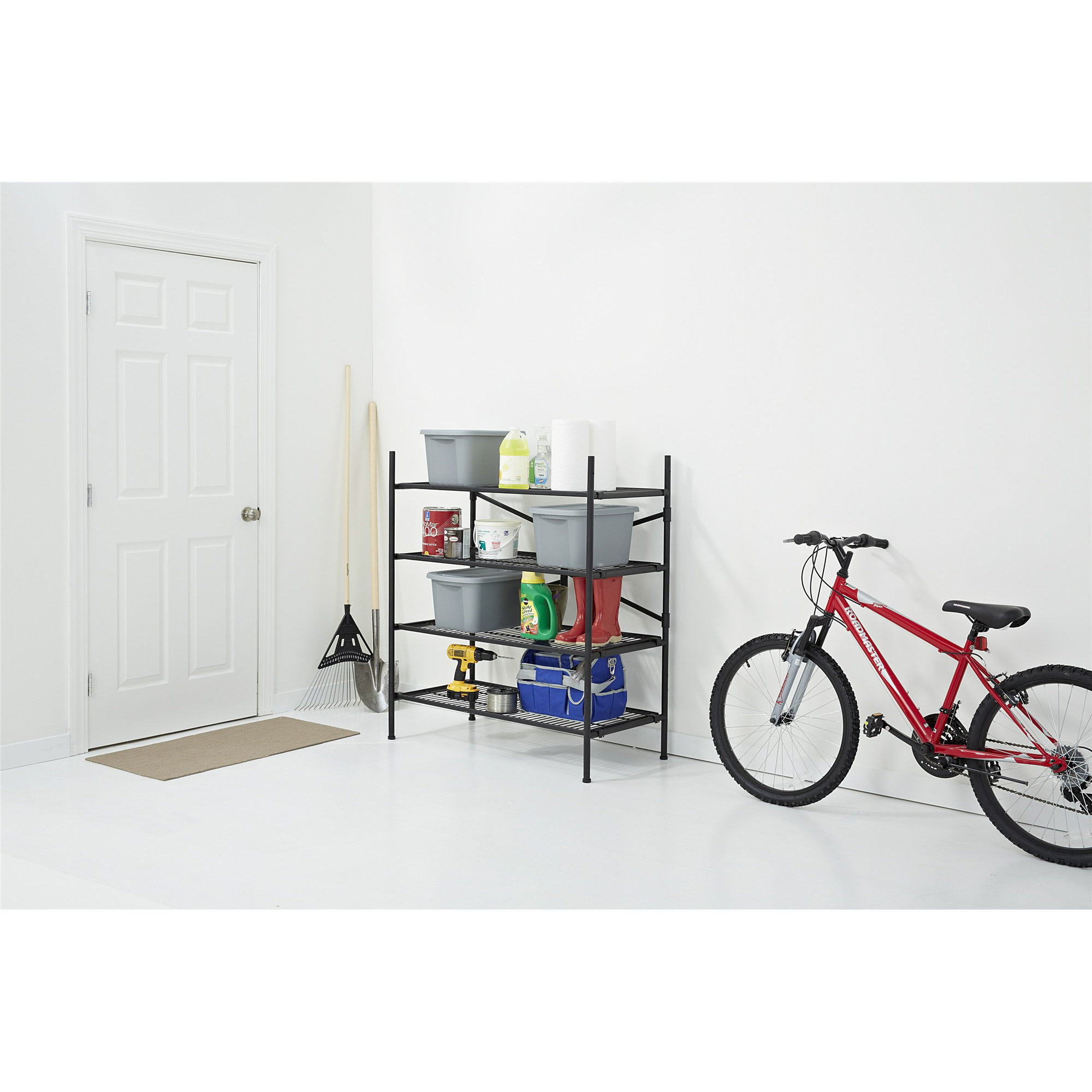 Cosco Home and Office Folding Instant Storage 47.54" H 4 Shelf Shelving