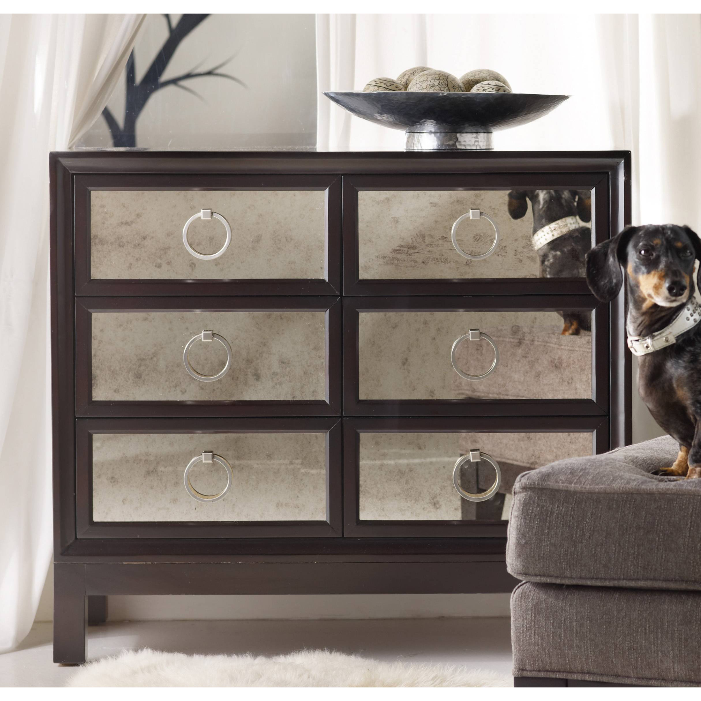 Hooker Furniture Melange 6 Drawer Mirrored Front Chest & Reviews Wayfair