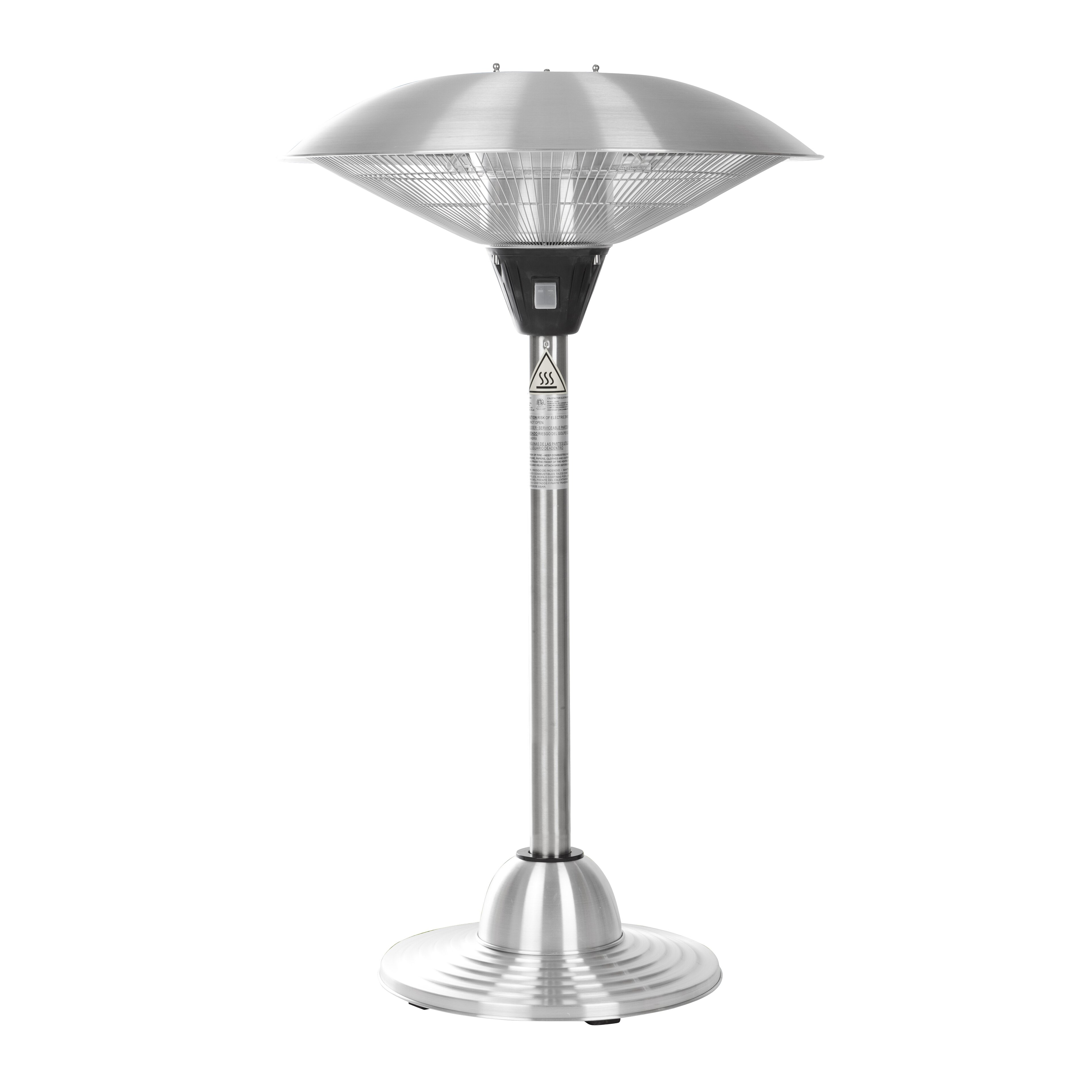 Stainless Steel Tabletop Electric Halogen Patio Heater Wayfair