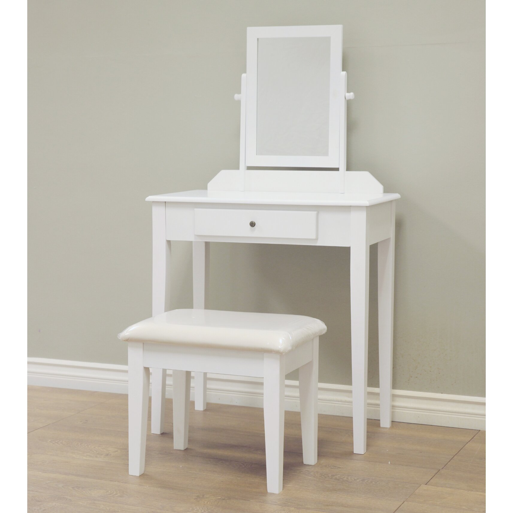 Mega Home Contemporary Vanity Set with Mirror & Reviews ...