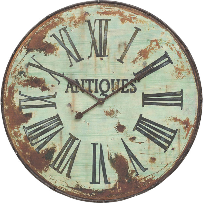 Country Oversized 41" Wall Clock Wayfair