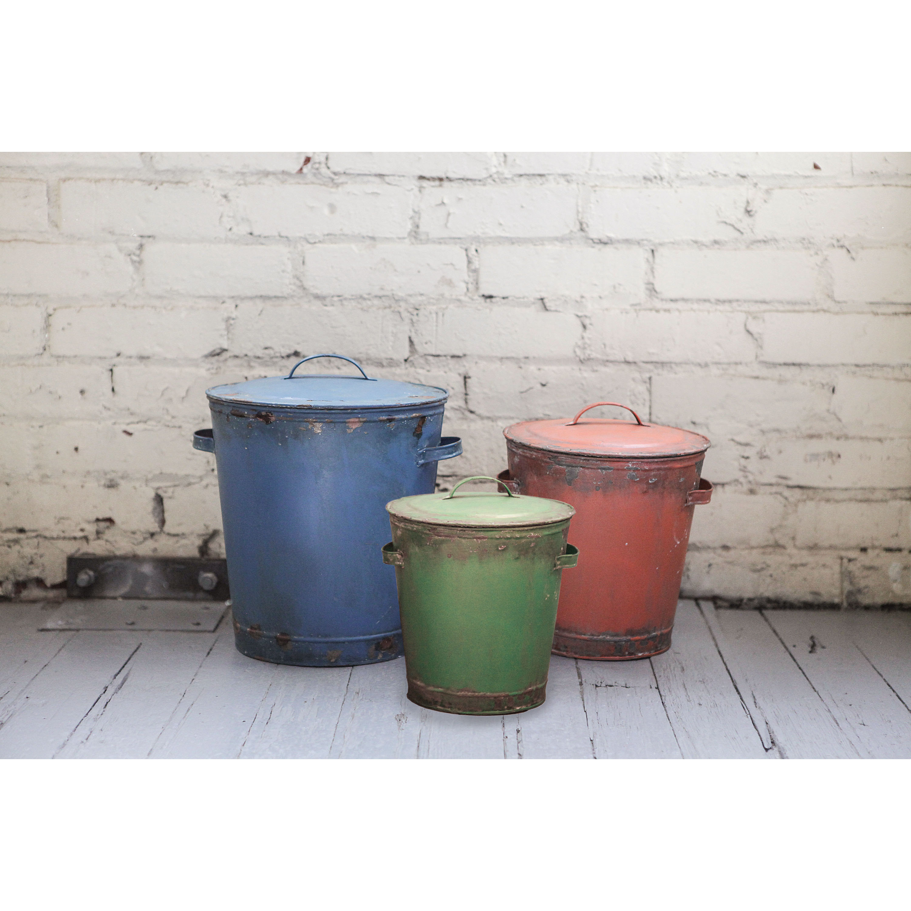 Country 3 Piece Nesting Bucket Set Wayfair
