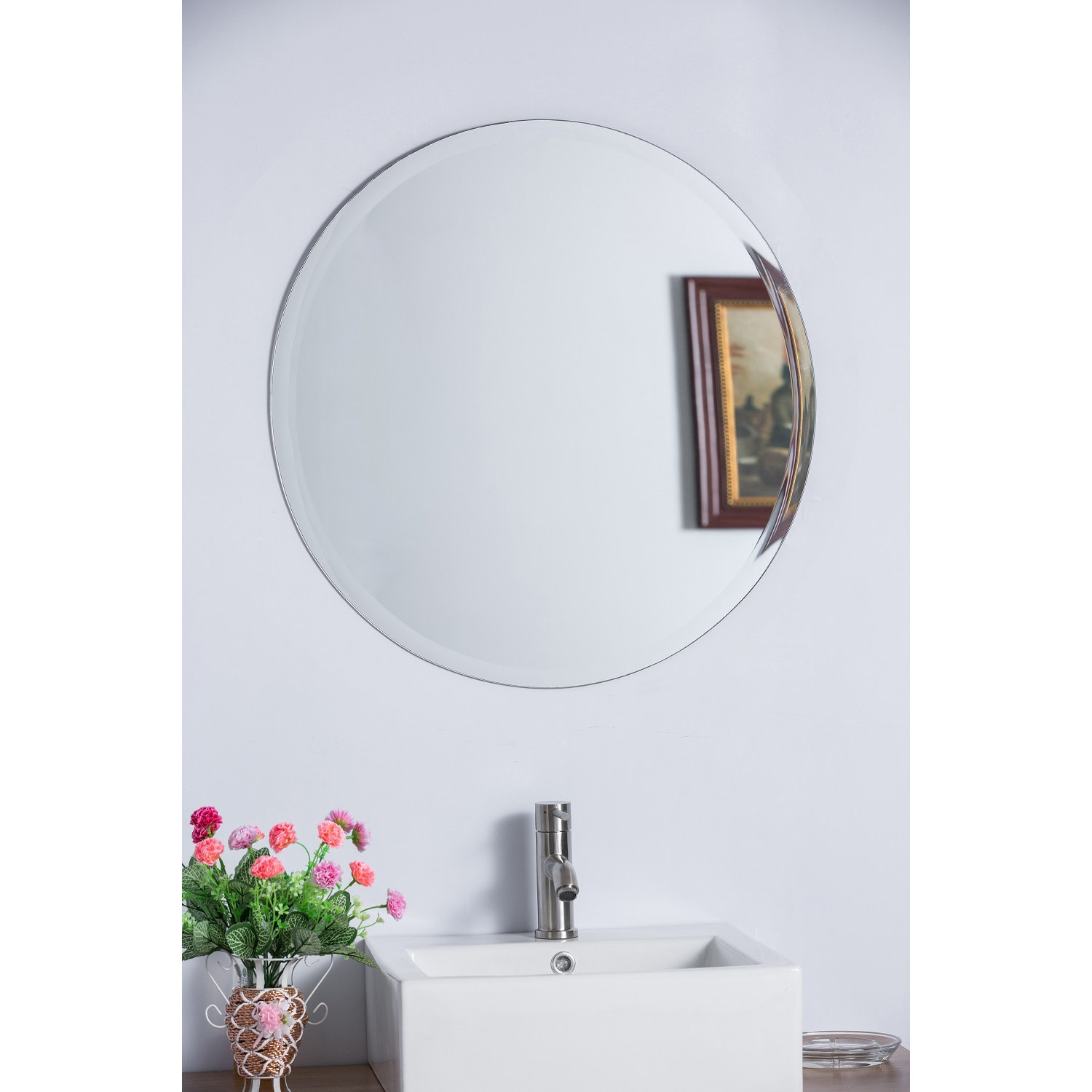 Round Frameless Mirror Wayfair