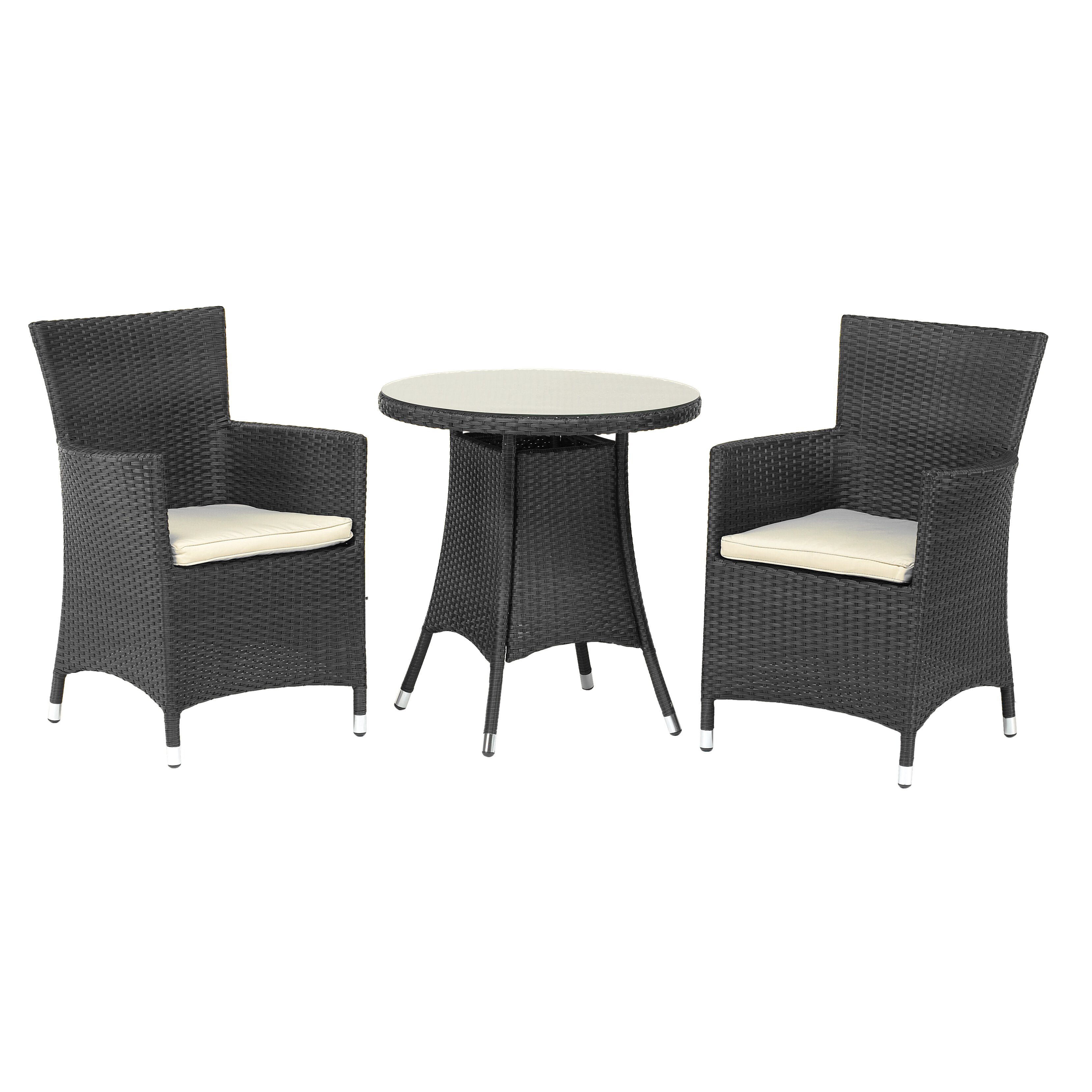 Royal Craft Cannes 2 Seater Bistro Set with Cushions & Reviews | Wayfair UK