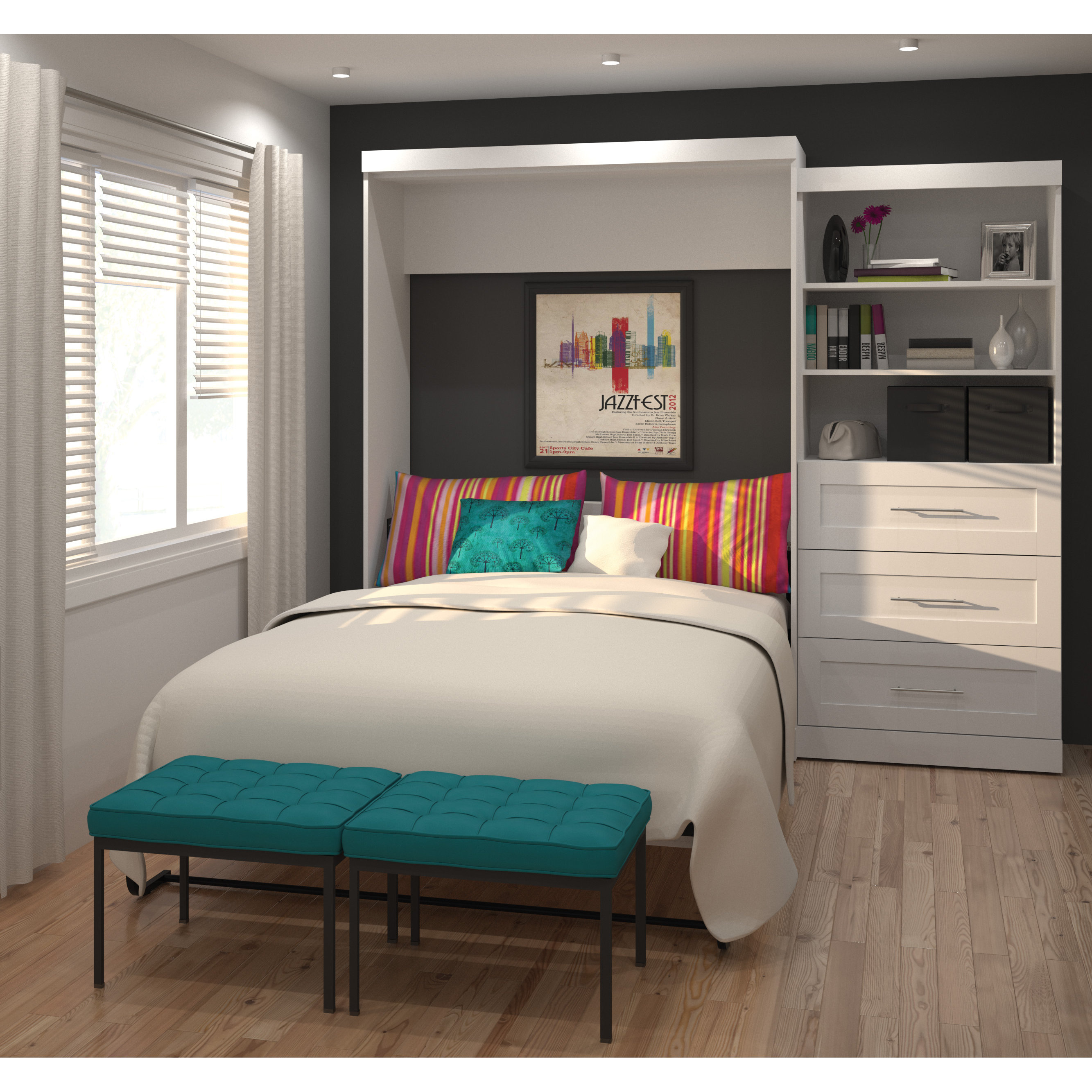 Queen Murphy Bed Wayfair