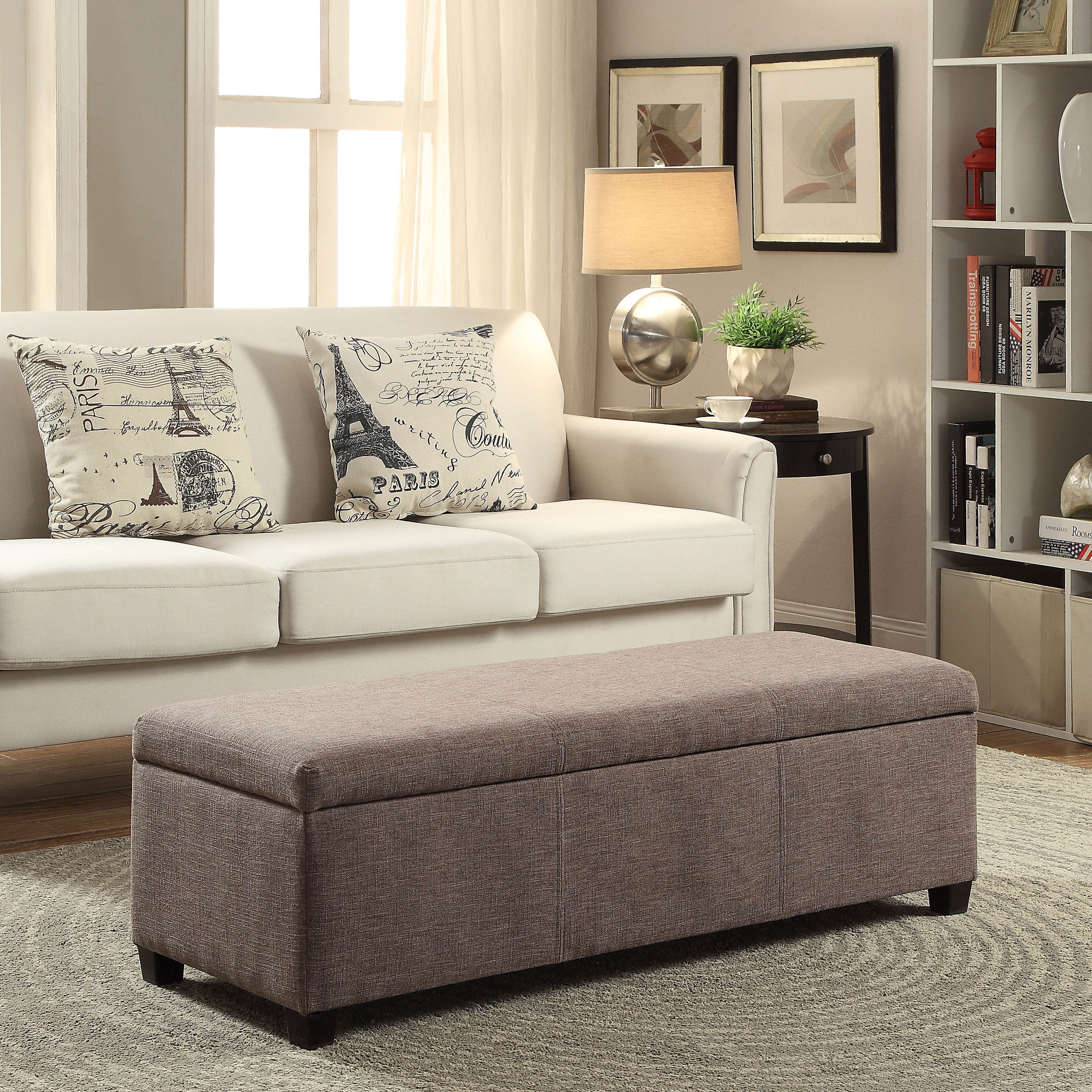 Simpli Home Avalon Upholstered Storage Ottoman & Reviews Wayfair