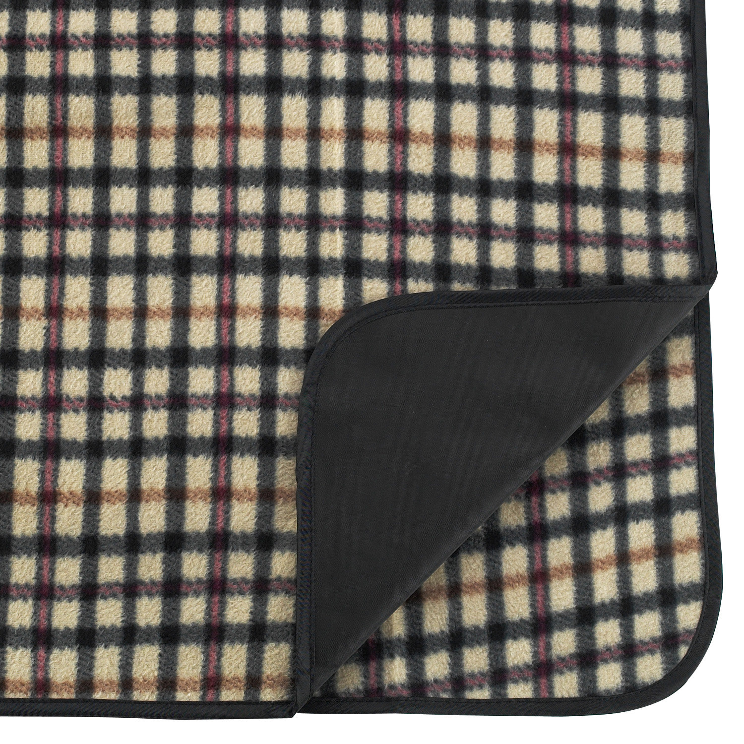 Picnic At Ascot Picnic Blanket with Attached Case in London Plaid