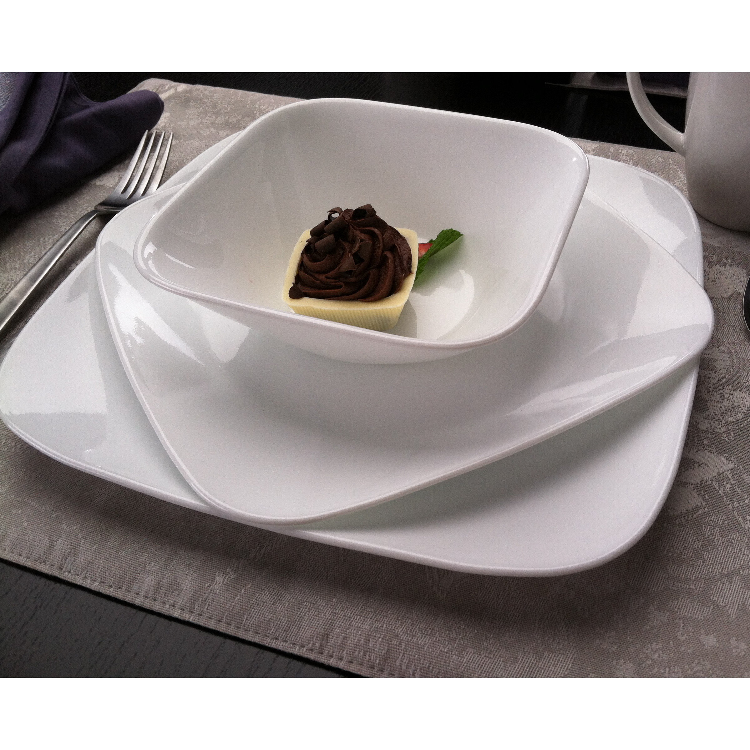 Corelle Square 16 Piece Dinnerware Set & Reviews Wayfair