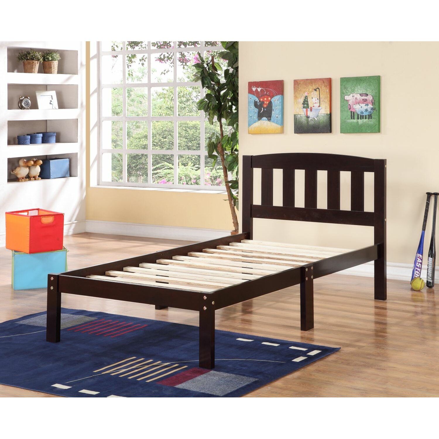 Crosby Twin Slat Bed 