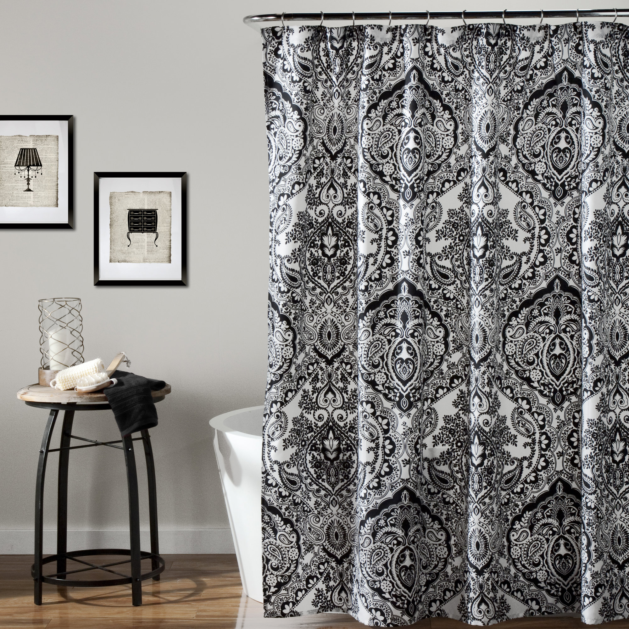 Lush Decor Aubree Polyester Shower Curtain & Reviews Wayfair