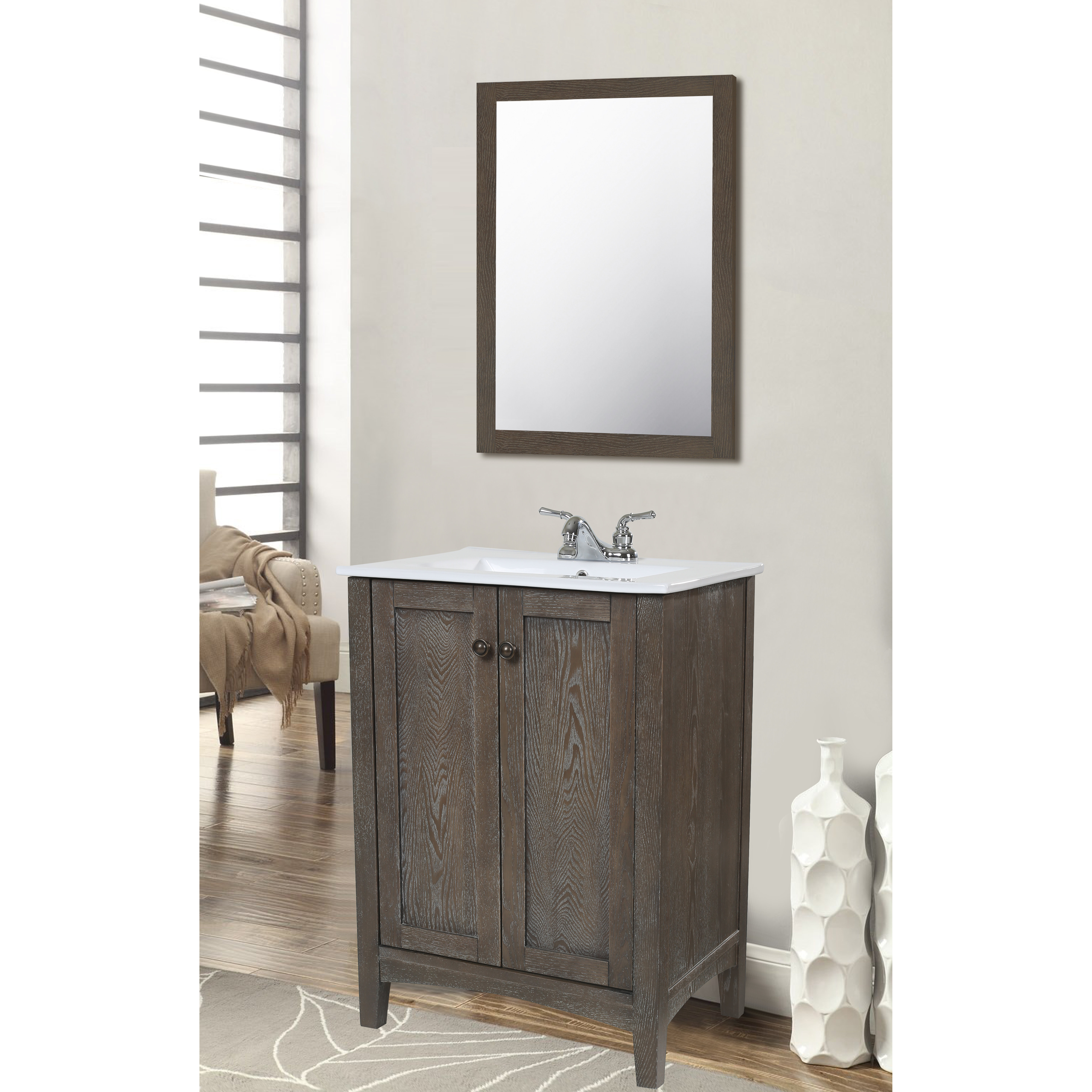 Elegant Lighting Danville 24" Single Bathroom Vanity Set & Reviews