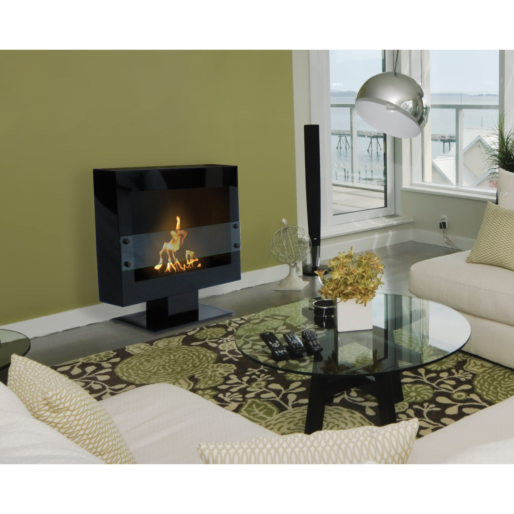 Free Standing Bio Ethanol Fireplace