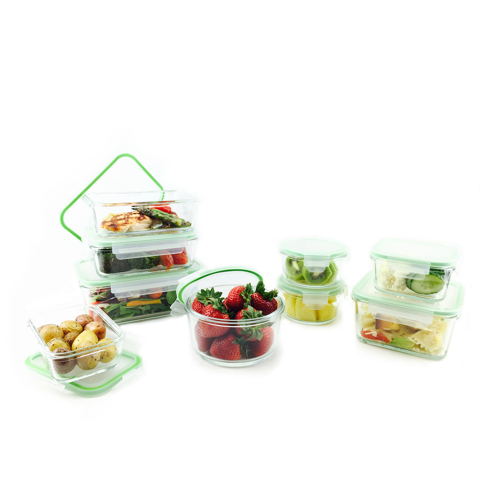 Glassworks 18 Piece Oven Safe Food Storage Container Set