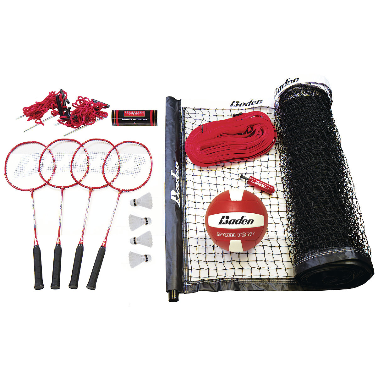 Baden Champions 22 Piece Badminton & Volleyball Set & Reviews Wayfair