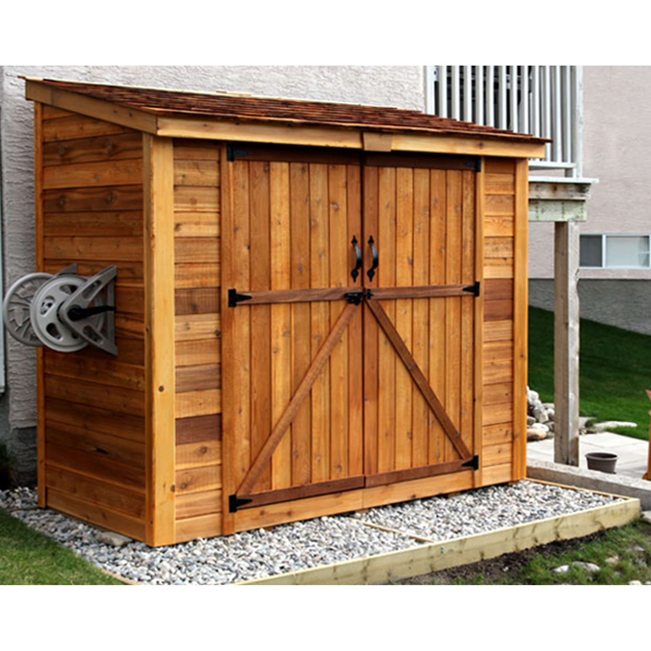 6' x 12' garden shed the aspen shed solutions