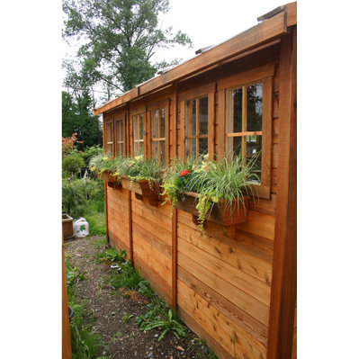 Sunshed 12 Ft. W x 12 Ft. D Wood Garden Shed | Wayfair