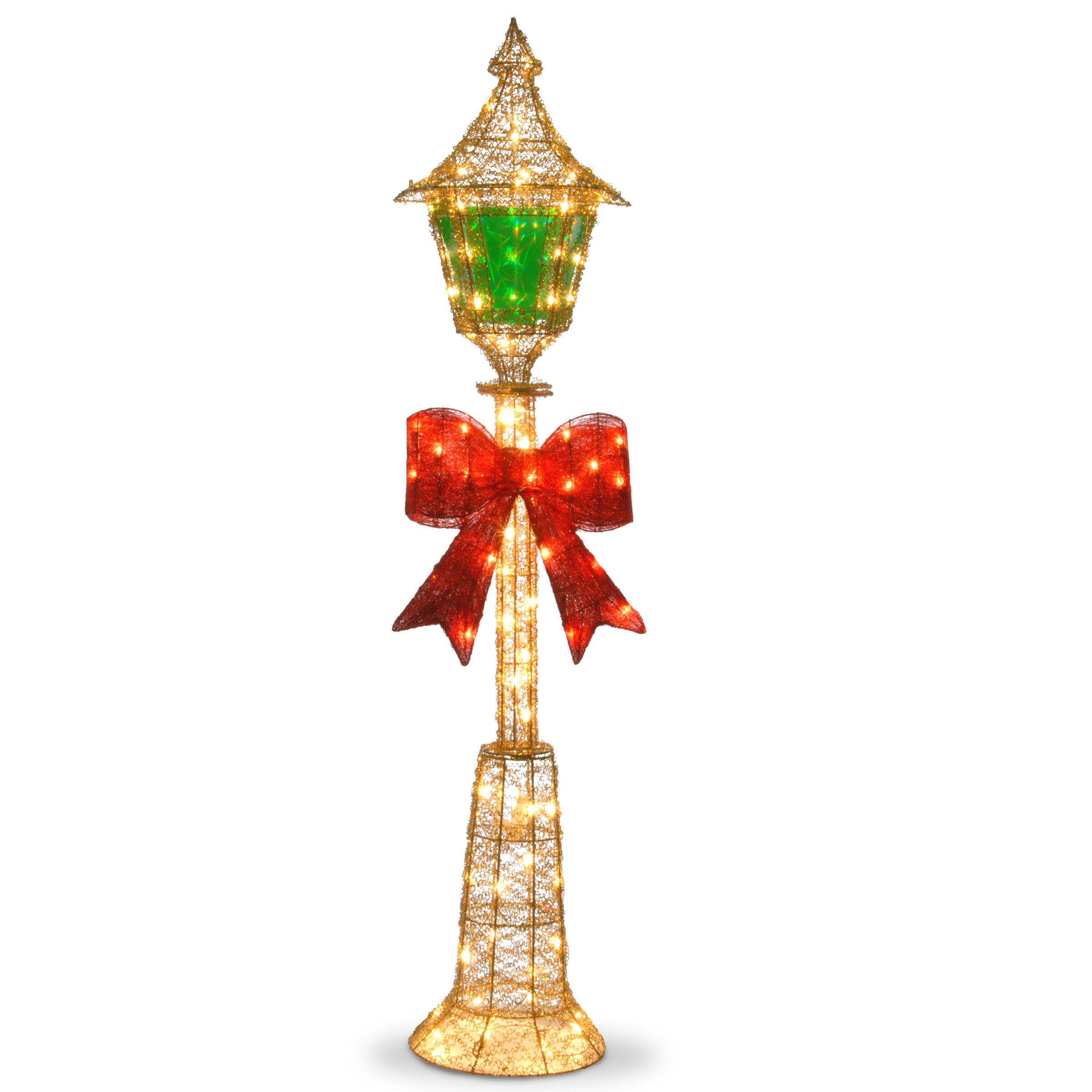 Decorative Décor Pre-Lit Lamp Post Christmas Decoration | Wayfair