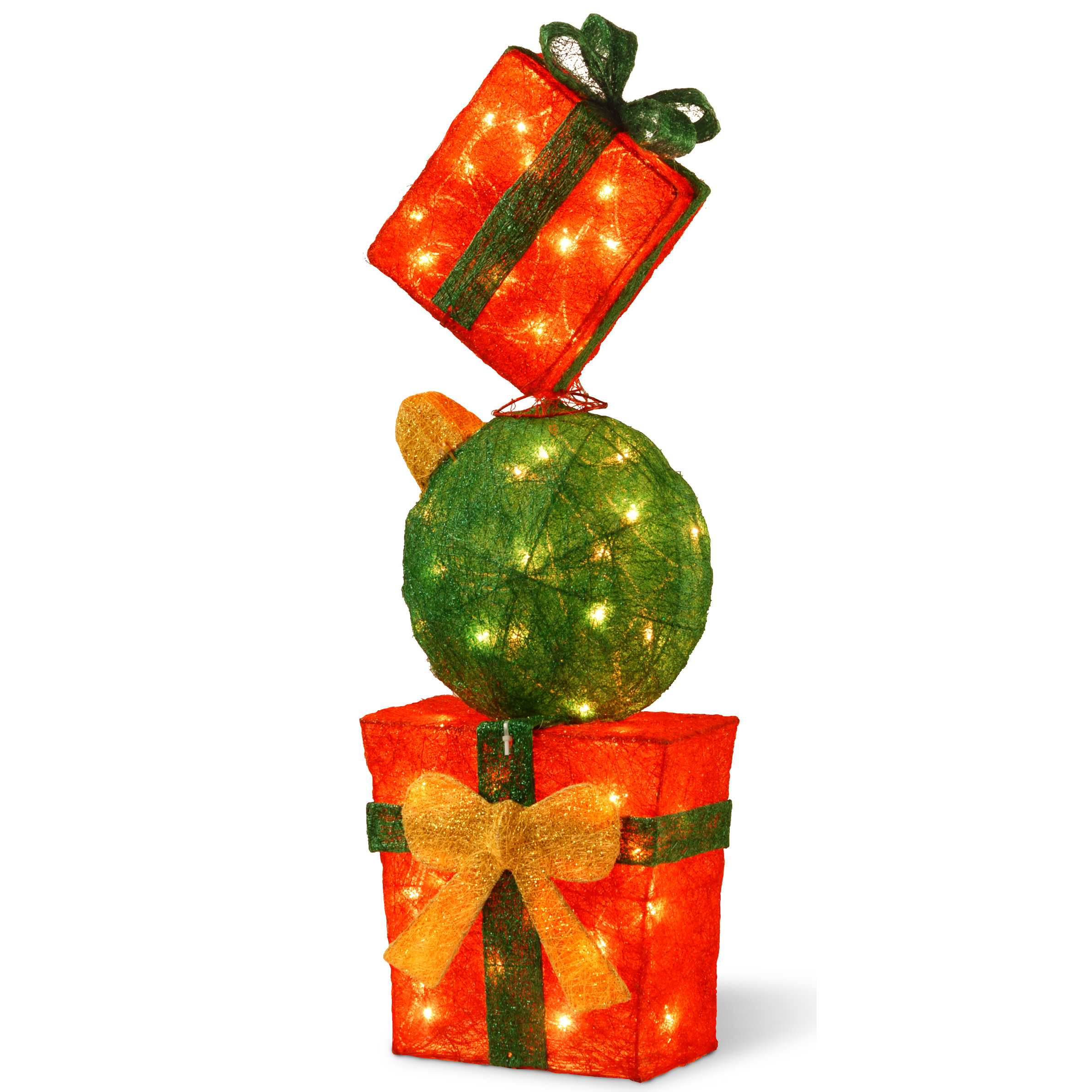 Decorative Décor PreLit Gift Box Tower Christmas Decoration  Wayfair