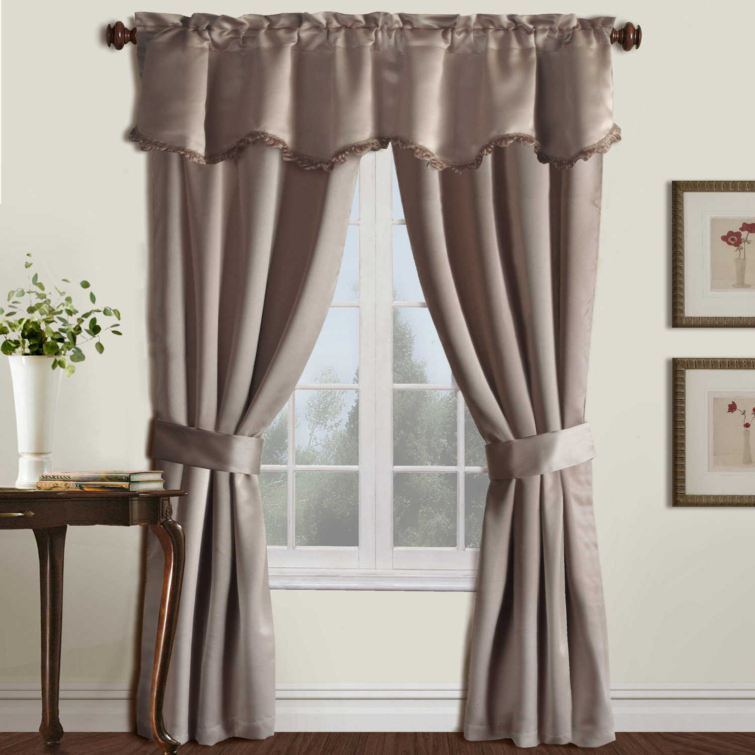United Curtain Co. 5 Piece Burlington Rod Pocket Curtain Set & Reviews Wayfair
