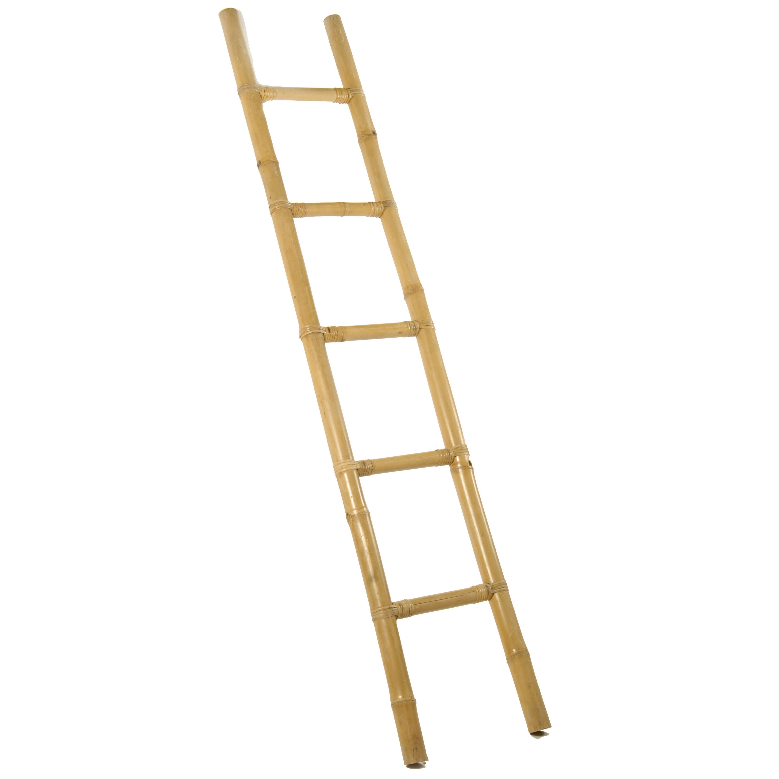 2m Bamboo Straight Ladder | Wayfair UK