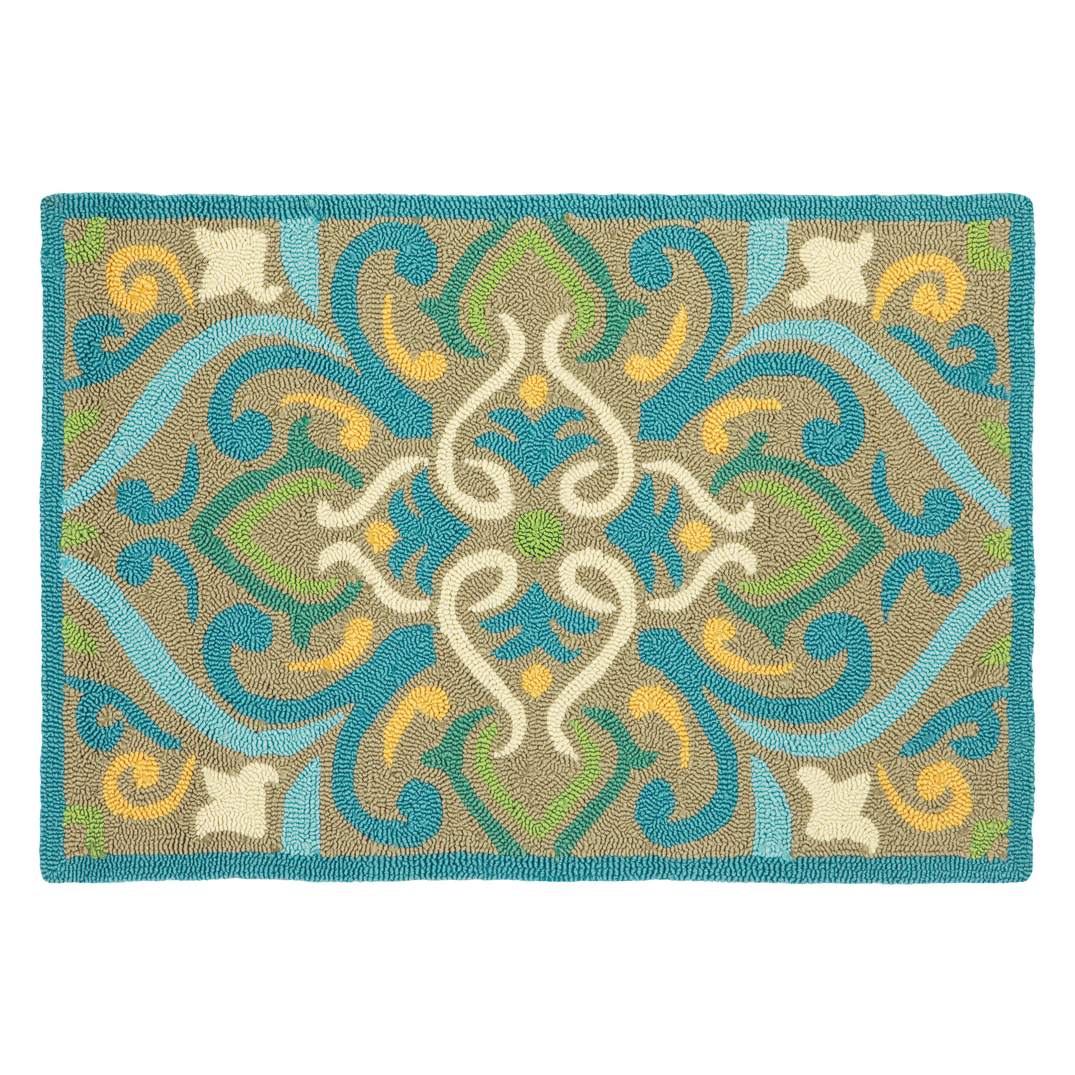 Company C Morocco Aqua Area Rug & Reviews Wayfair
