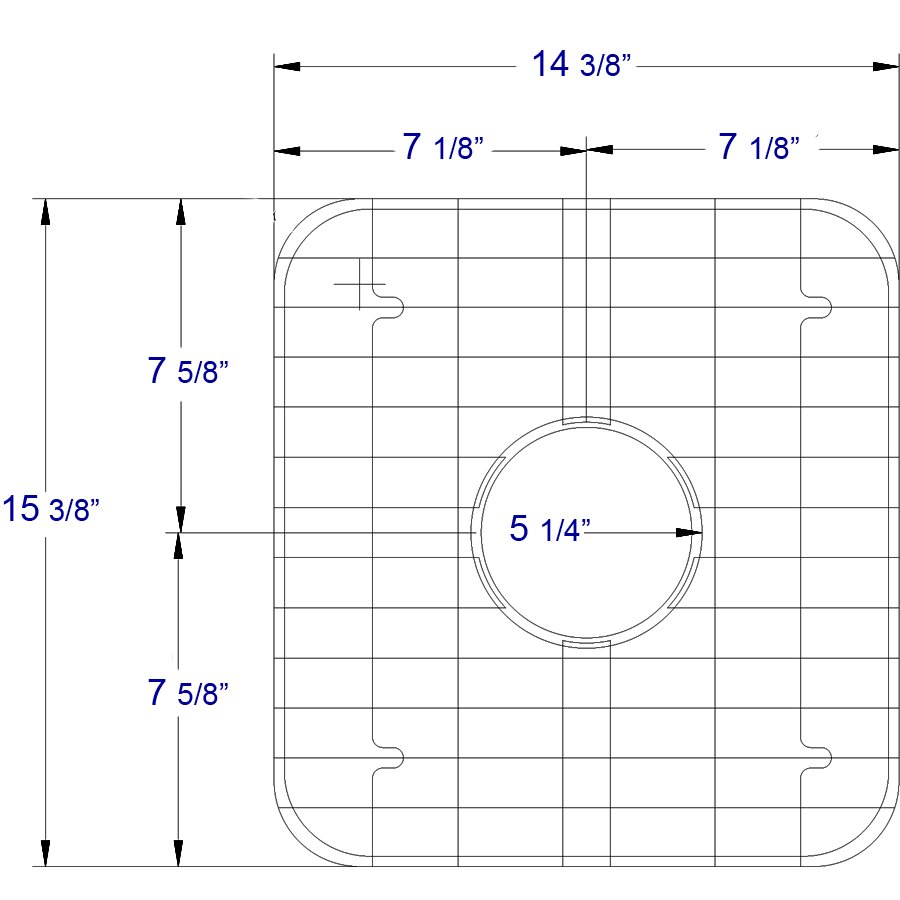 Solid Stainless Steel Kitchen Sink Grid by Alfi Brand