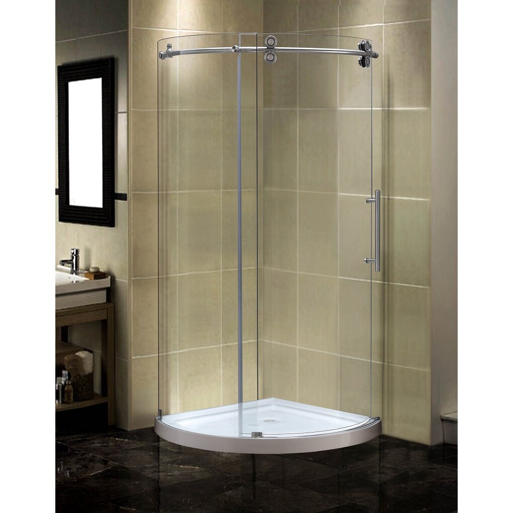 Aston Orbitus 40 X 40 X 75 Completely Frameless Round Shower