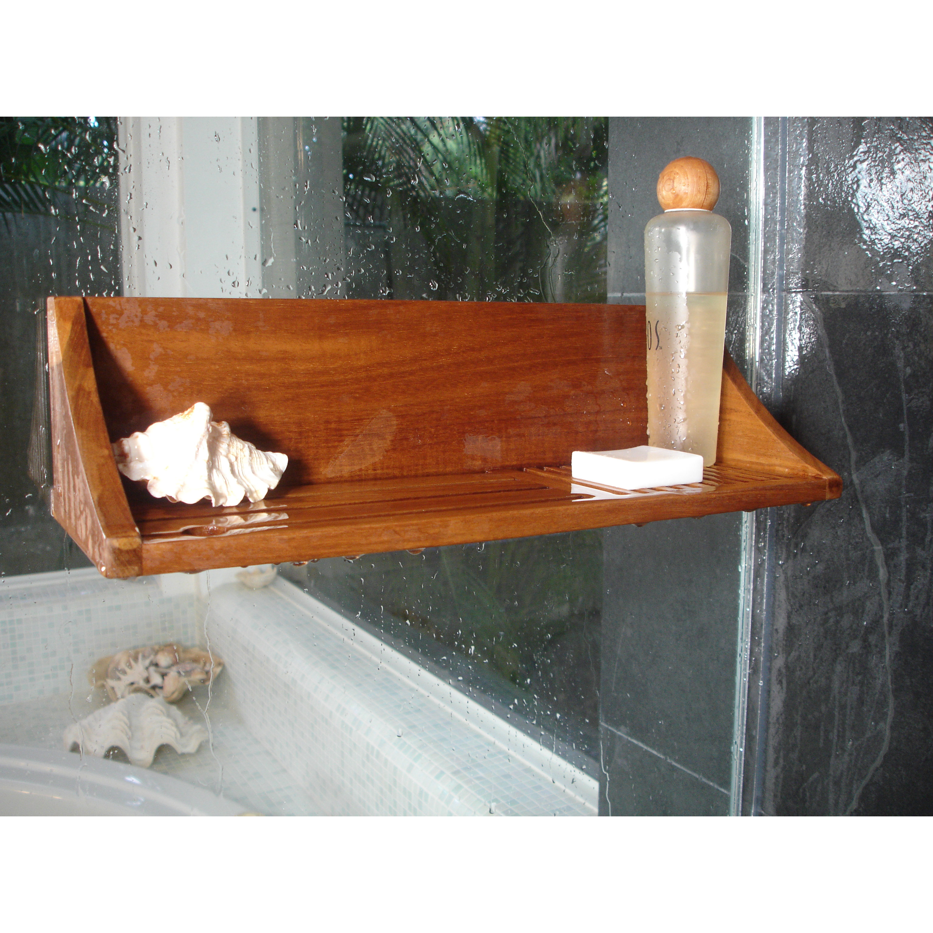aqua teak shelf
