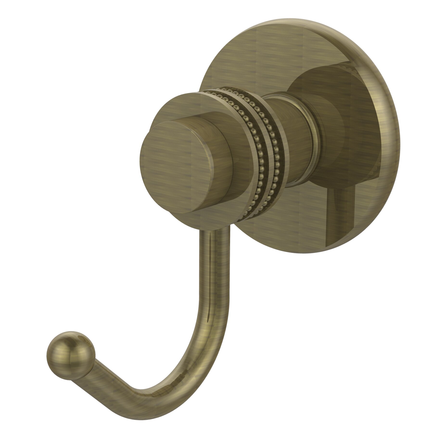 Mercury Wall Mounted Utility Hook with Dotted Detail | Wayfair