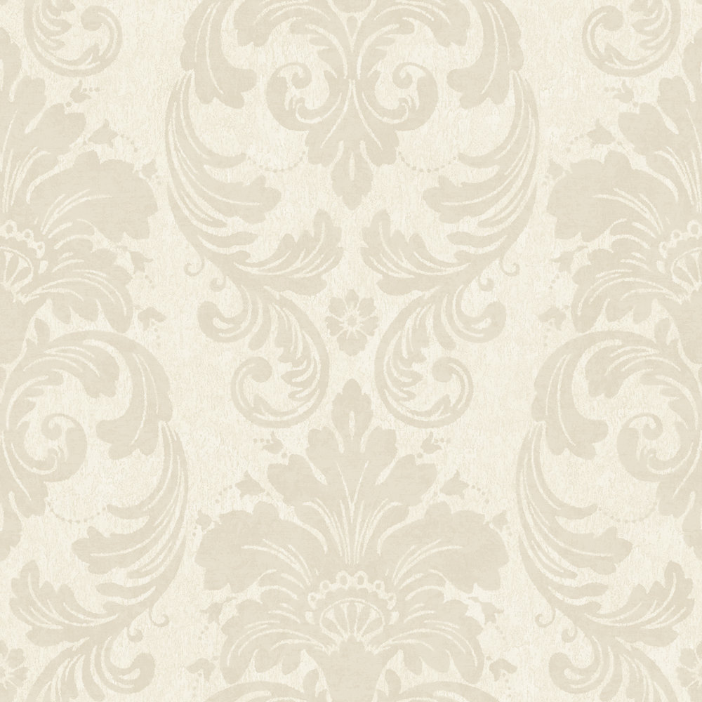York Wallcoverings Fresco 33' x 20.5" Damask 3D Embossed Wallpaper