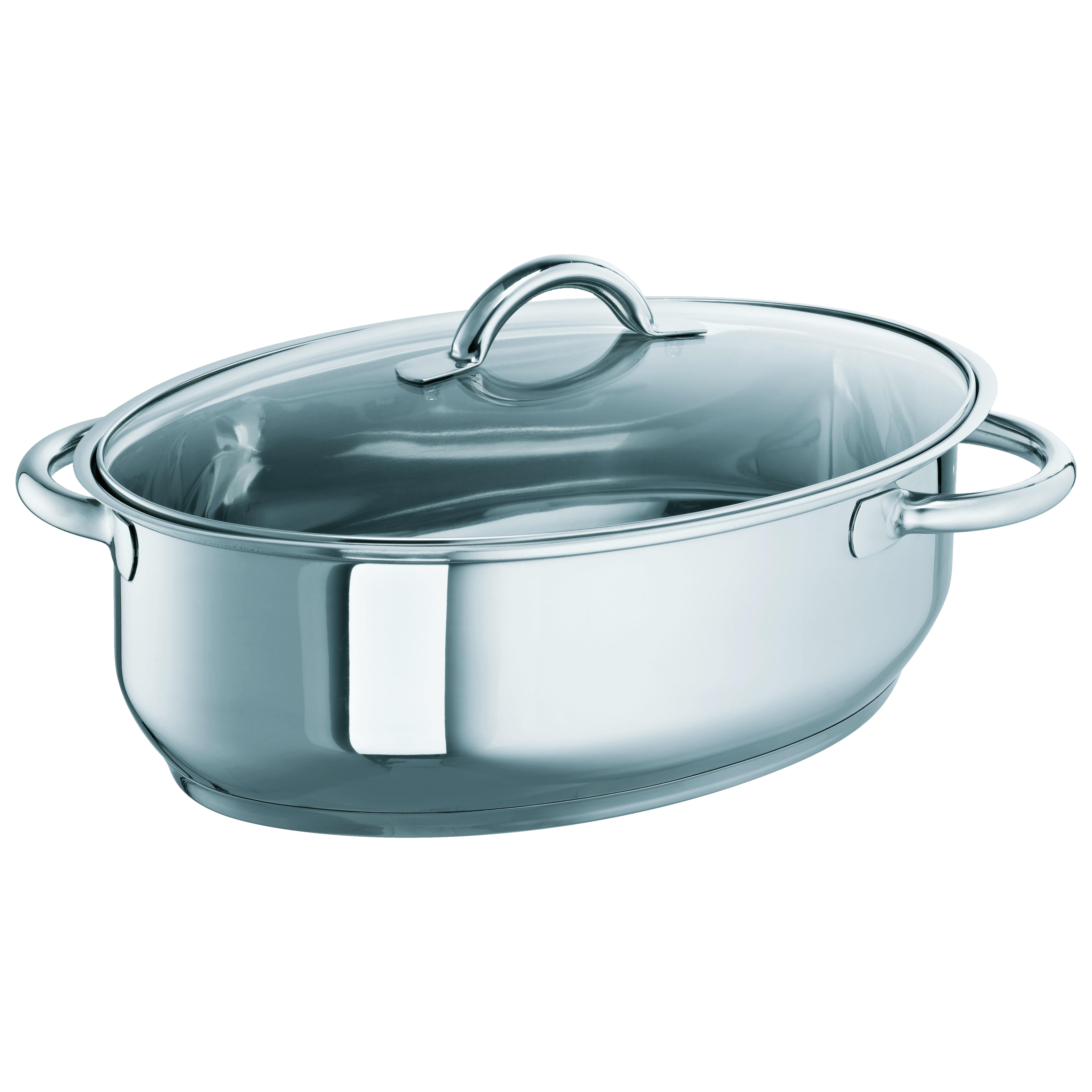 Schulte Ufer 23cm Oval Stainless Steel Roasting Pan & Reviews Wayfair UK