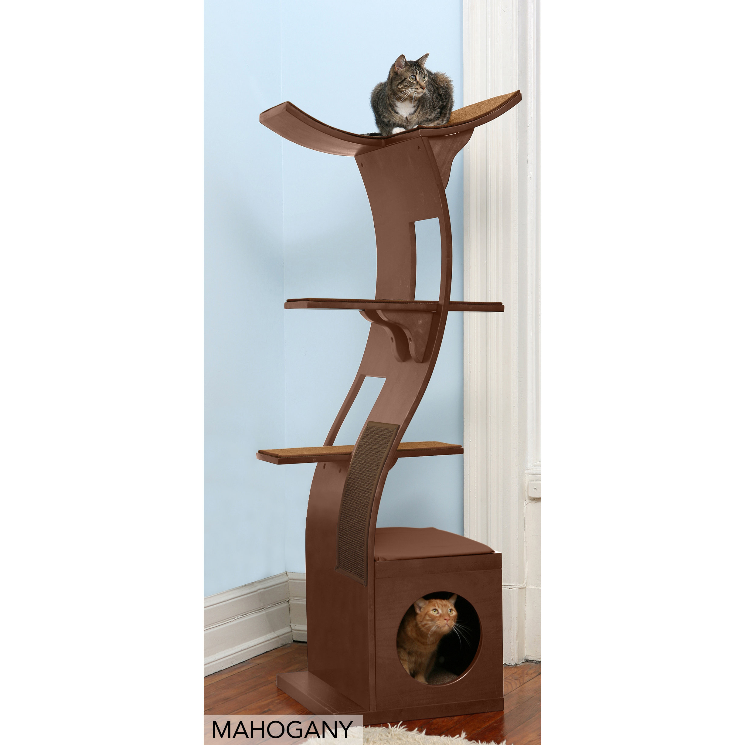 The Refined Feline 69" Lotus Cat Tree & Reviews Wayfair