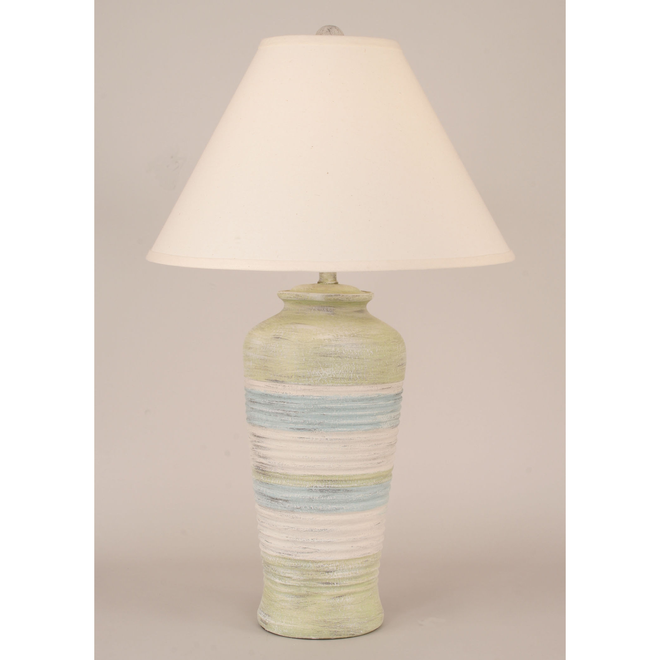 Coast Lamp Mfg. Coastal Living Ribbed Pot 29" H Table Lamp with Empire