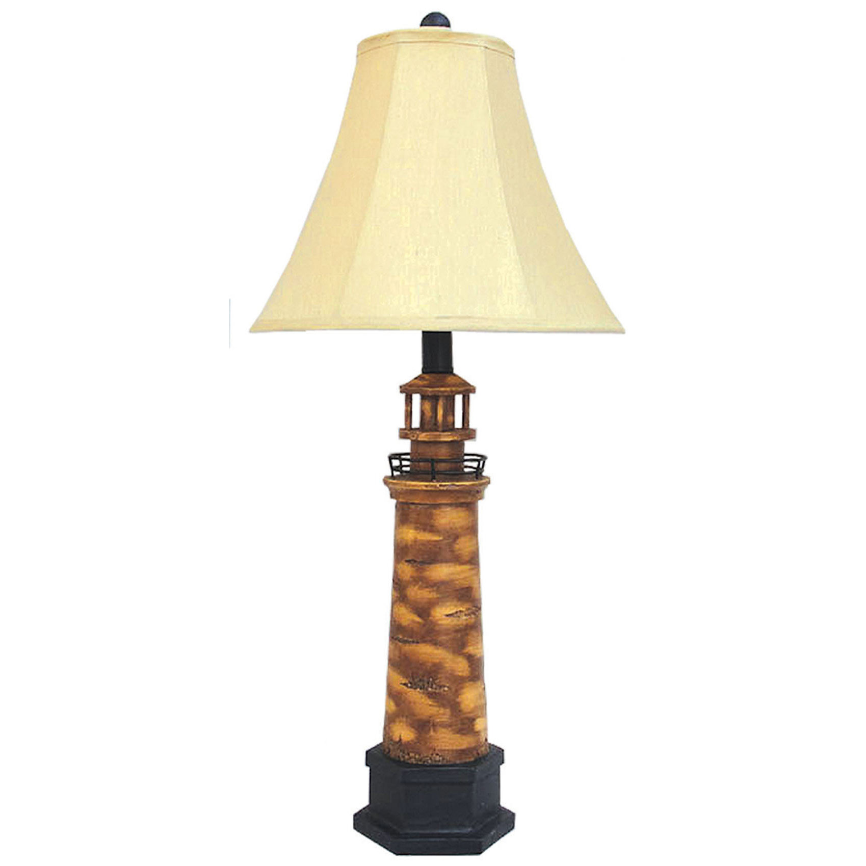 Lighthouse 29" H Table Lamp with Bell Shade | Wayfair